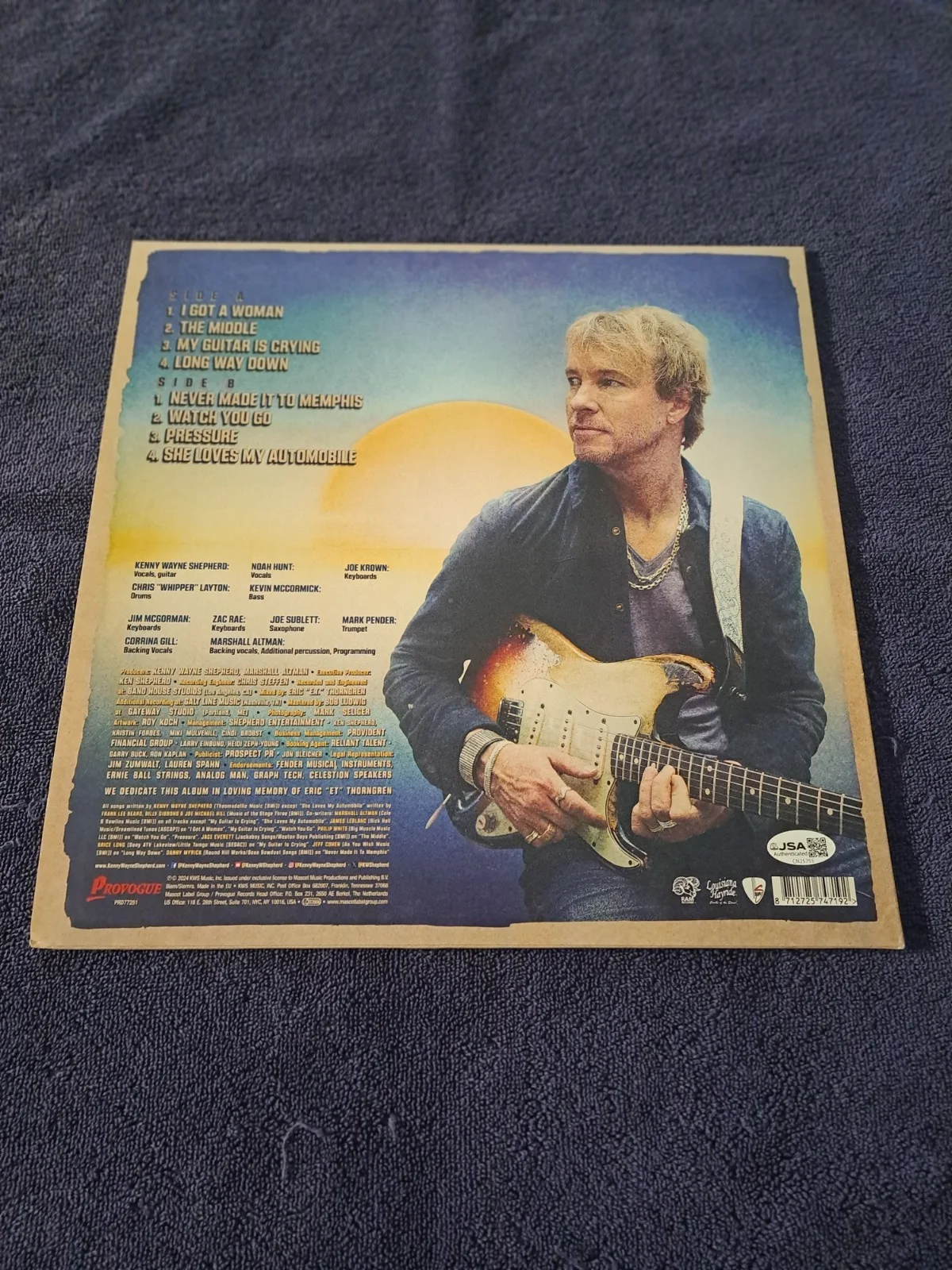 KENNY WAYNE, HUNT, LAYTON, KROWN SIGNED DIRT ON MY DIAMONDS VOLUME 2 VINYL JSA, изображение 2