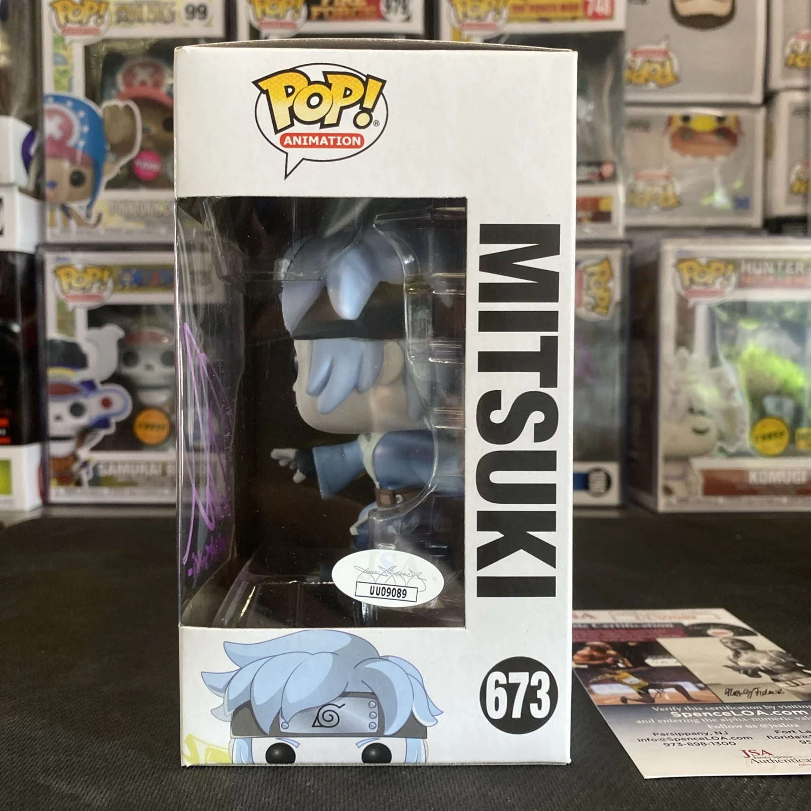 ROBBIE DAYMOND — ROBBIE DAYMOND SIGNED MITSUKI FUNKO 673 BORUTO ANIME AUTOGRAPH JSA COA, image 5