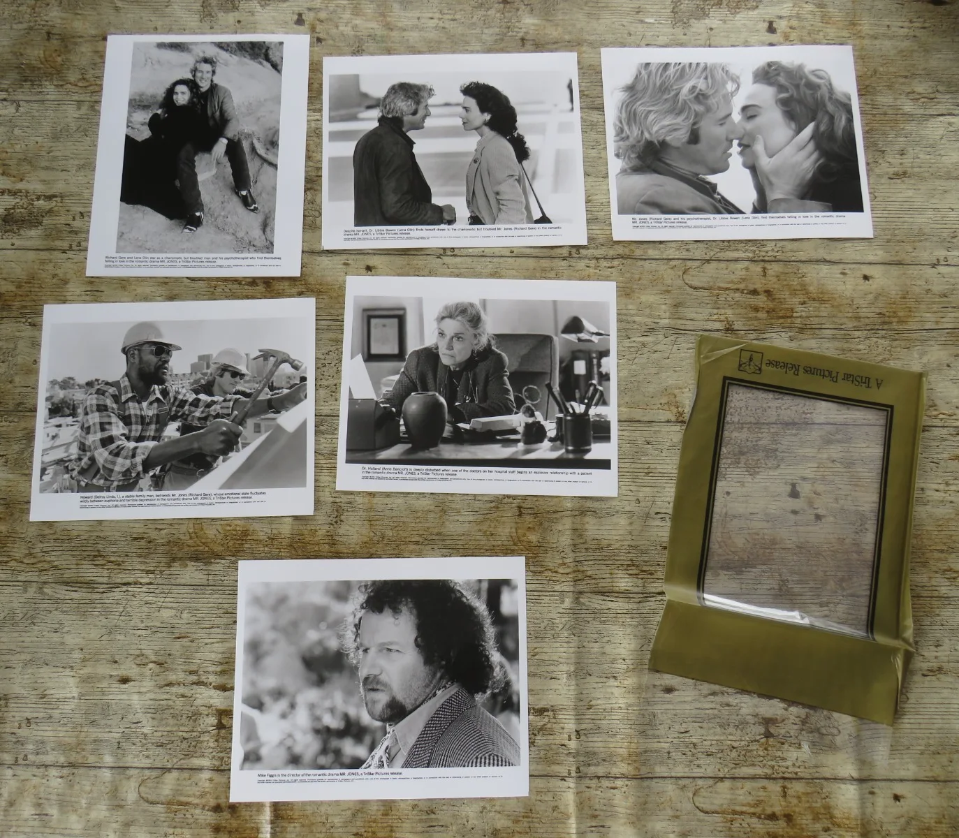 MR. JONES ORIGINAL 1993 CINEMA FILM MOVIE PRESS KIT Richard Gere 6 PHOTOS / INFO, изображение 5