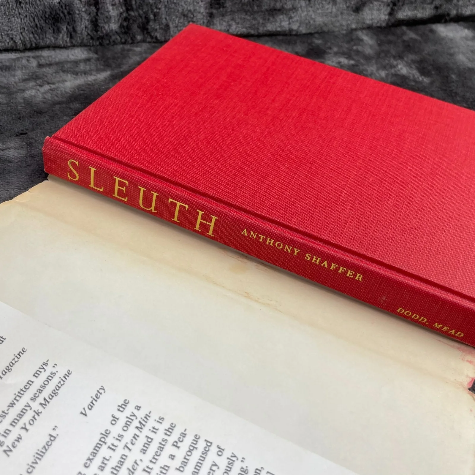 Anthony Shaffer SLEUTH 1970 HC SIGNED Keith Baxter Anthony Quayle + Ephemera, image 4