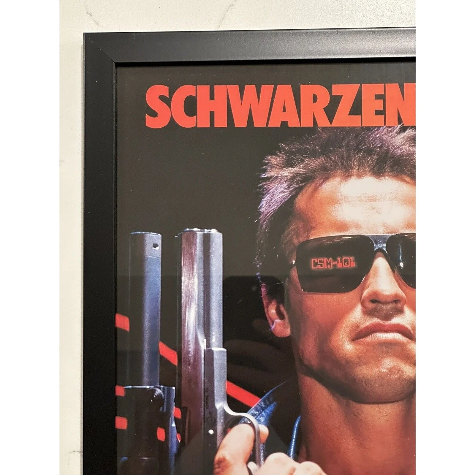 Arnold Schwarzenegger — ARNOLD SCHWARZENEGGER SIGNED AUTOGRAPHED THE TERMINATOR FRAMED 12x16 CUT, image 3
