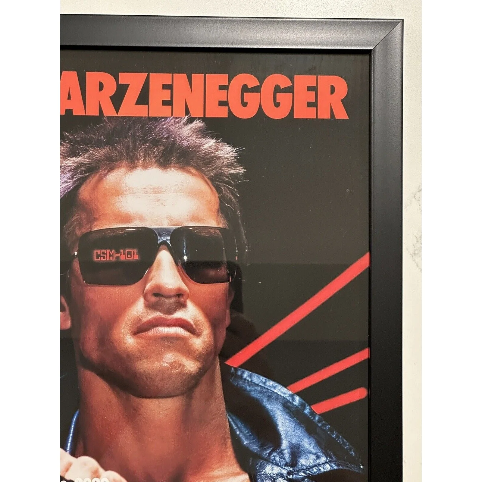 Arnold Schwarzenegger — ARNOLD SCHWARZENEGGER SIGNED AUTOGRAPHED THE TERMINATOR FRAMED 12x16 CUT, image 4