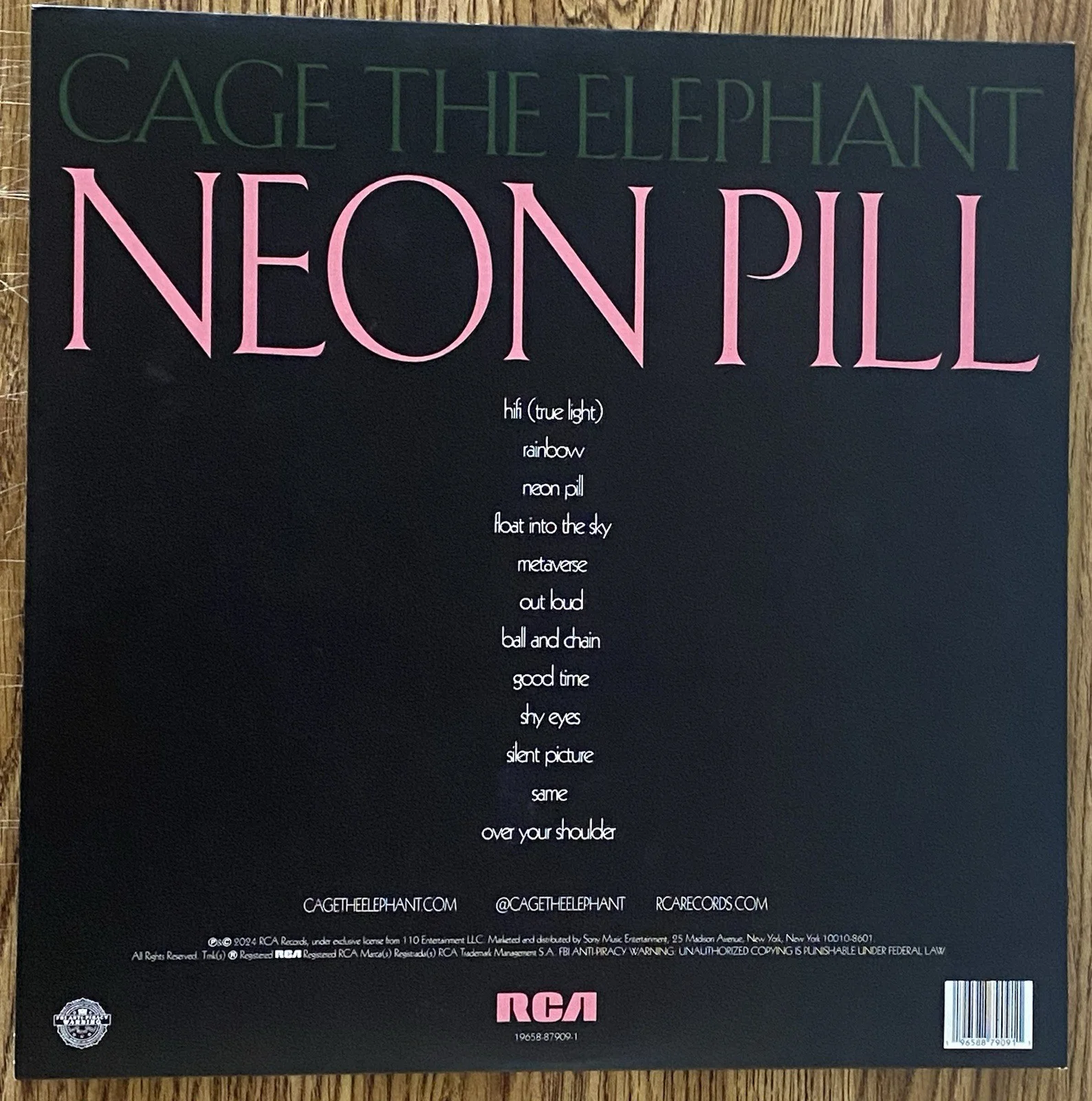 Cage The Elephant Band Autographed Vinyl Album Neon Pill Matt Shultz +5 RARE, изображение 4