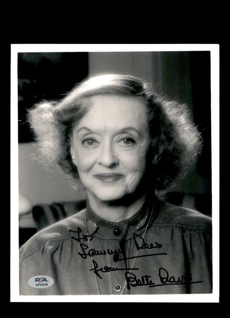 Bette Davis — Bette Davis PSA DNA Coa Signed 8x10 Photograph Autographed