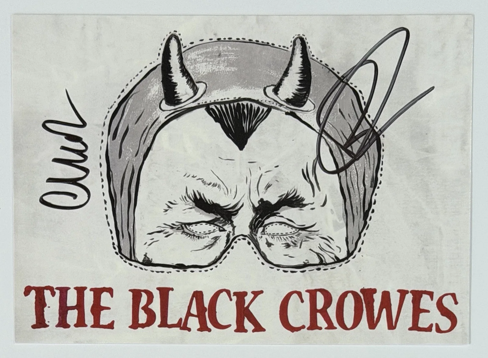 The Black Crowes A Pound Of Feathers CD & SIGNED Card BAS Beckett COA AUTOGRAPH, изображение 2