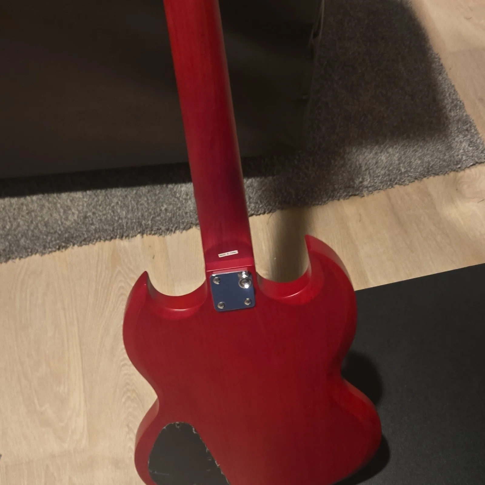 Lou Gramm Autographed Electric Guitar Red 6-String RH 22-Fret Rosewood 4/4, изображение 2