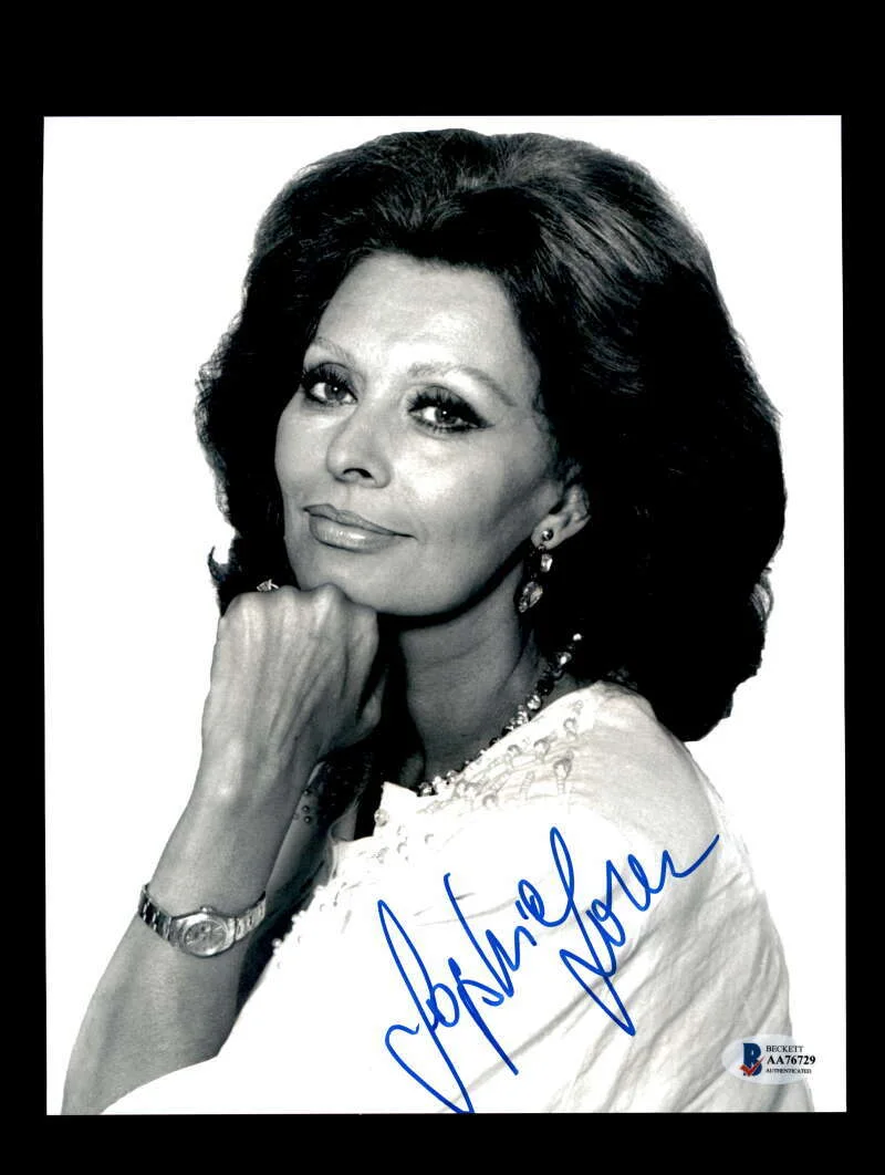 Sophia Loren — Sophia Loren BAS Beckett Coa Signed 8x10 Photo Autograph