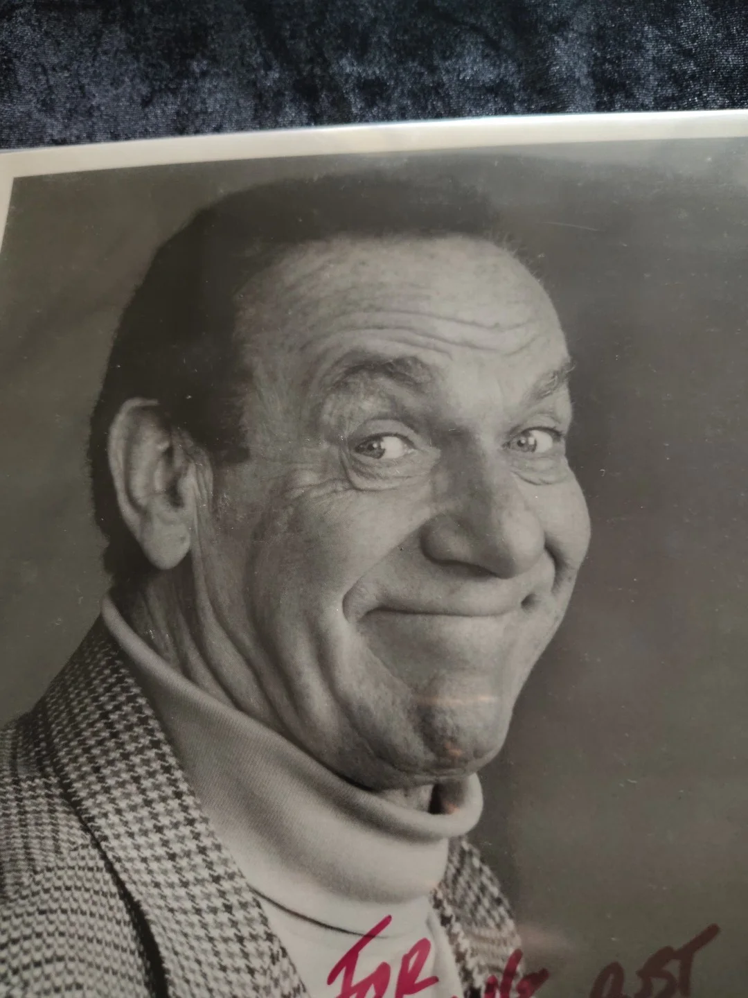 ​Jack Carter Signed Vintage 8x10 Promo Photo Autographed Actor Resume on Back, изображение 3