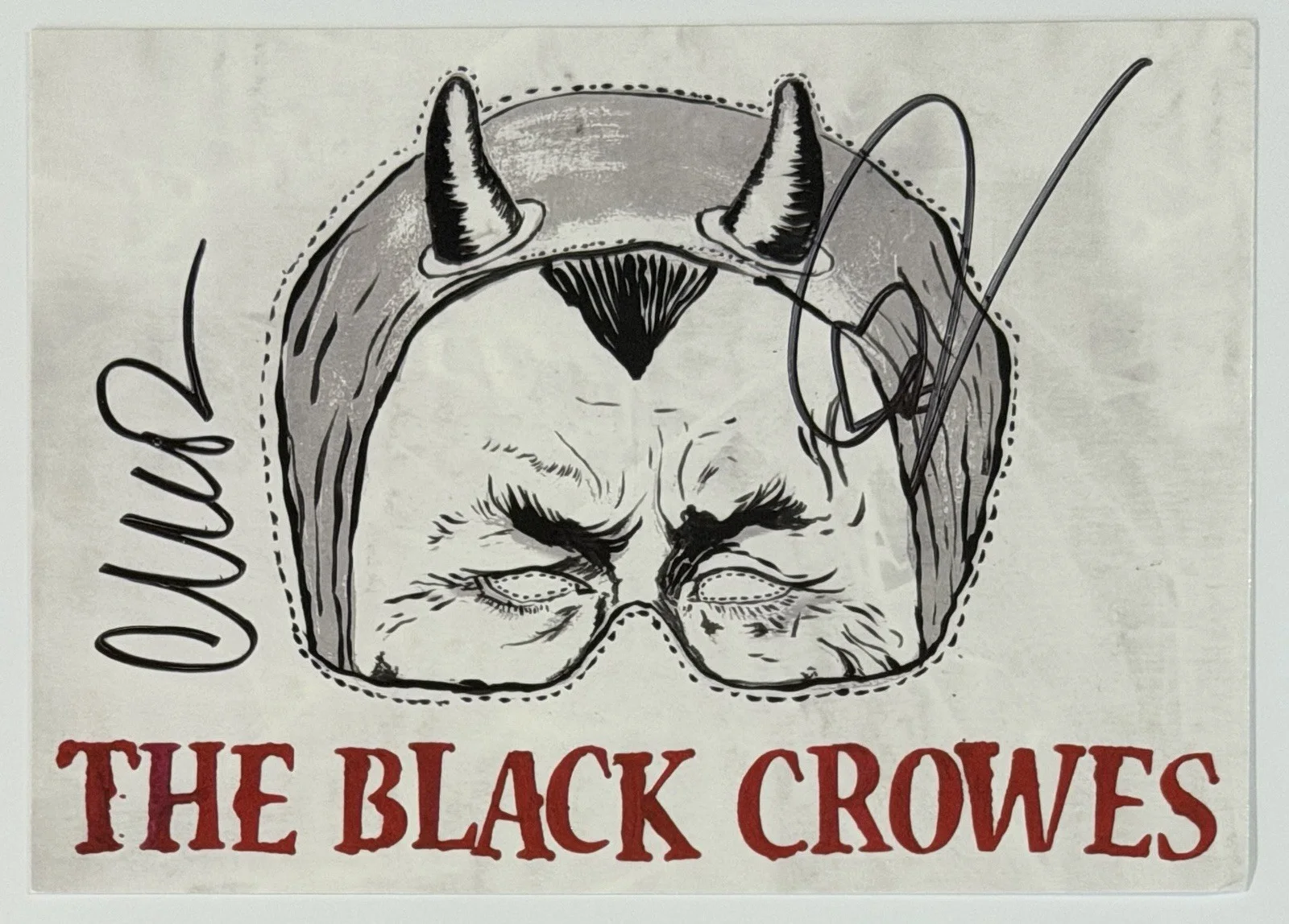 The Black Crowes A Pound Of Feathers CD & SIGNED Postcard BAS Beckett COA AUTO, изображение 3