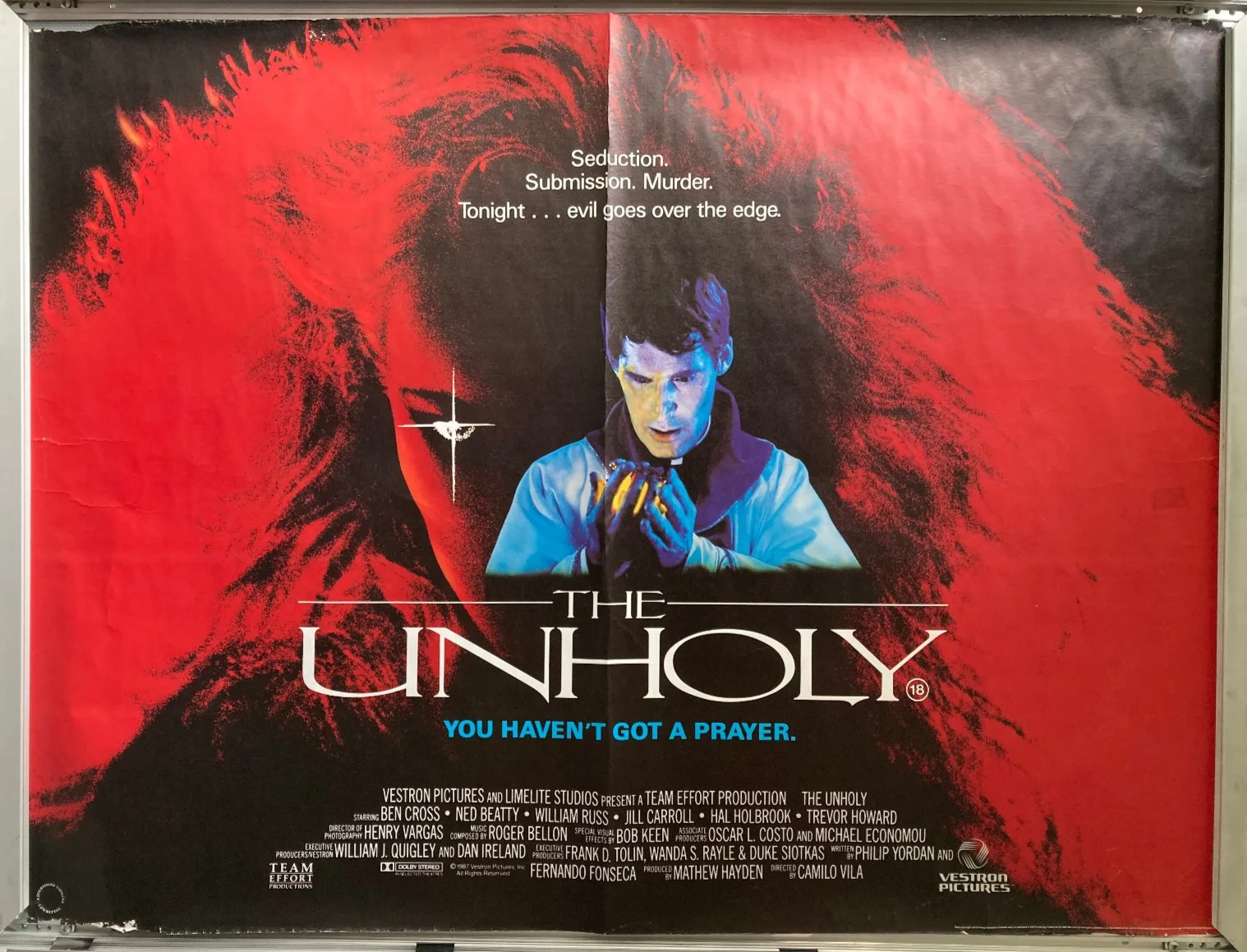 Cinema Poster: UNHOLY, THE 1988 (Quad) Ben Cross Hal Holbrook Ruben Rabasa, изображение 3