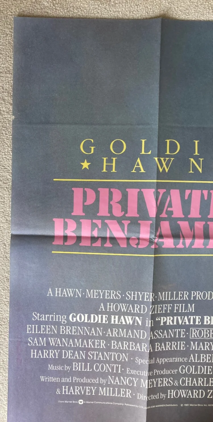 Cinema Poster: PRIVATE BENJAMIN 1980 (Quad) Goldie Hawn Armand Assante, изображение 4