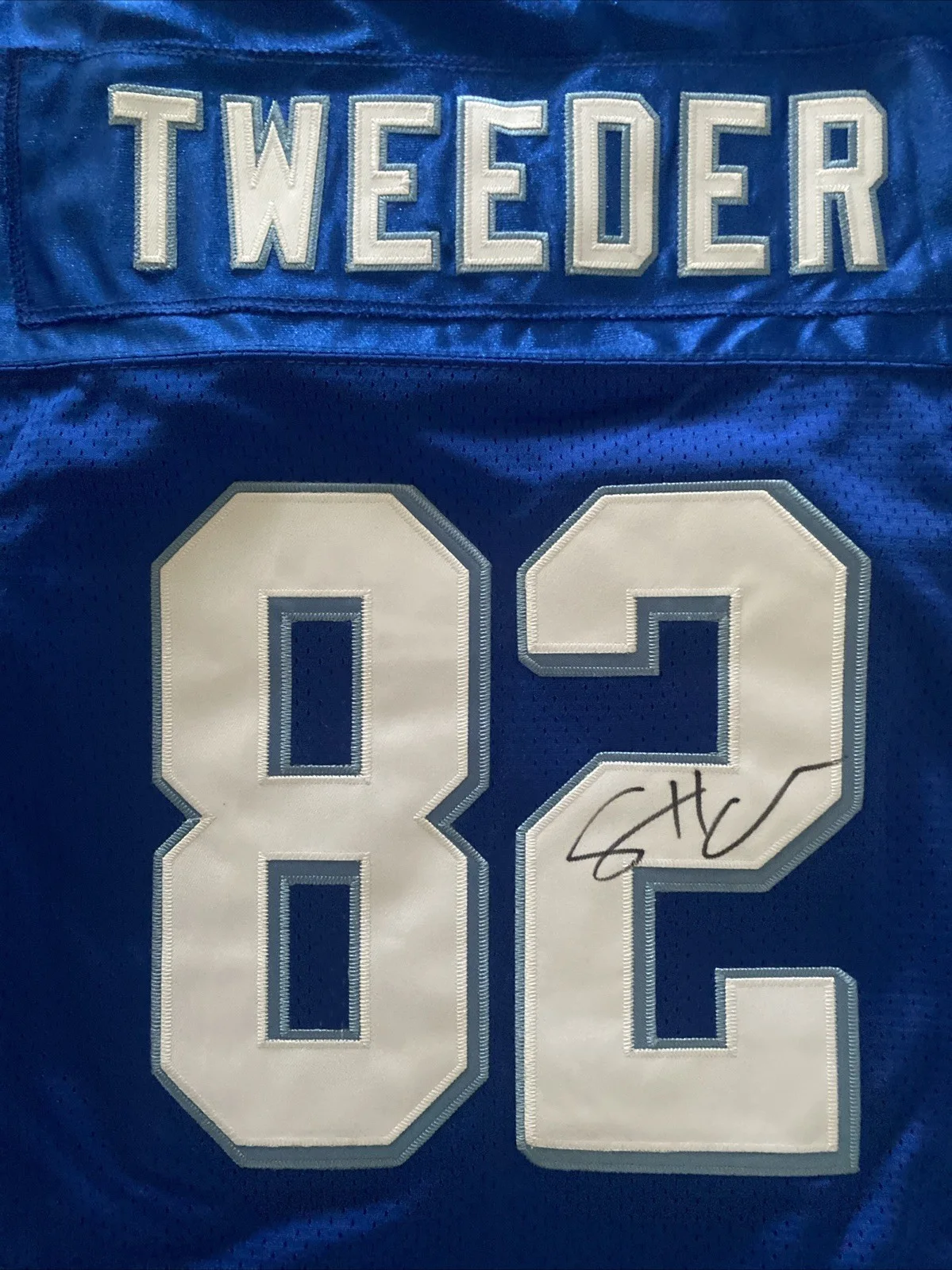 Scott Caan — Scott Caan ‘Varsity Blues’ Autographed Jersey Charlie Tweeder #82, image 3
