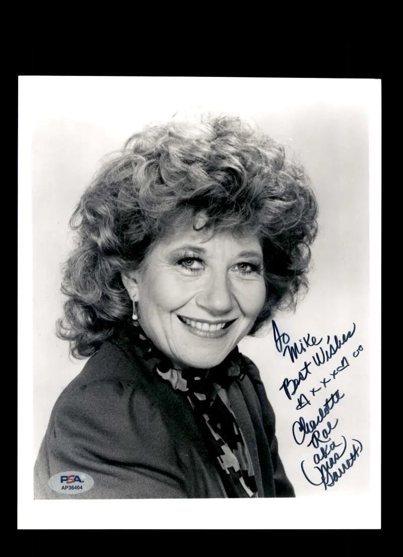 Charlotte Rae — Charlotte Rae PSA DNA Coa Signed 8x10 Photo Autographed Facts Of Life