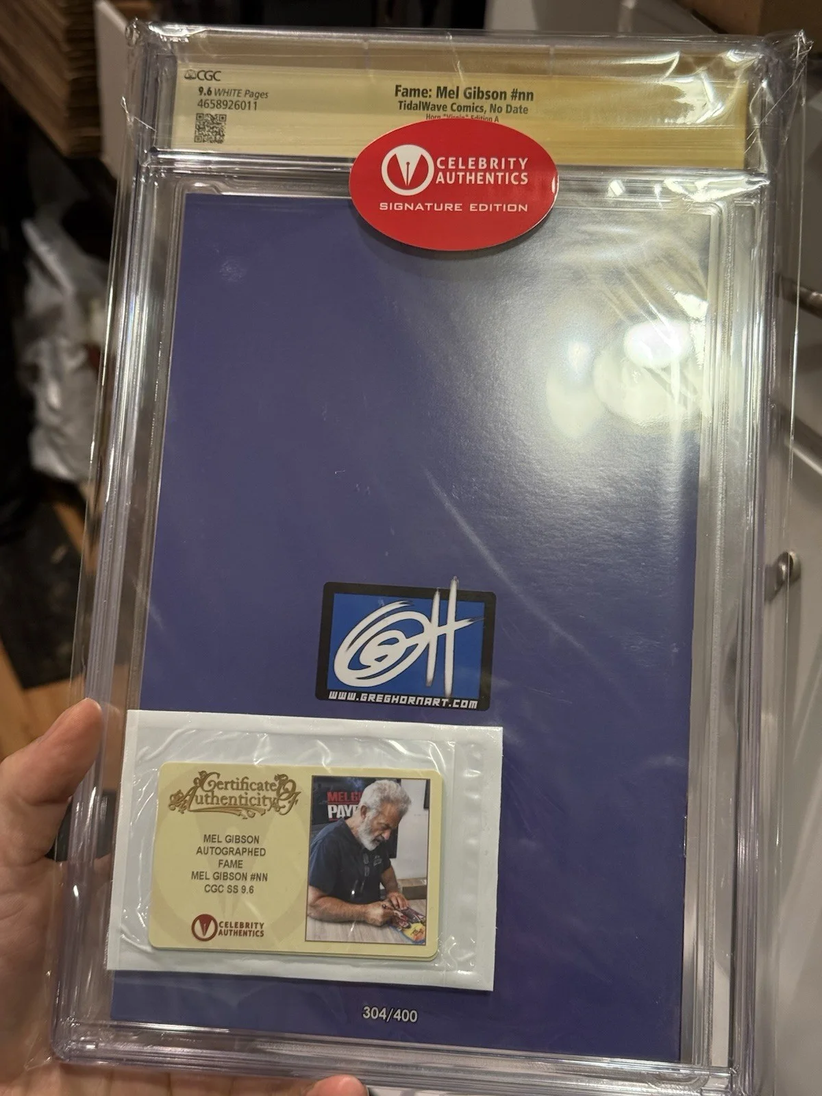 Mel Gibson — Mel Gibson Danny Glover Autographed 2024 Lethal Weapon Virgin Cover CGC SS 9.6, изображение 4