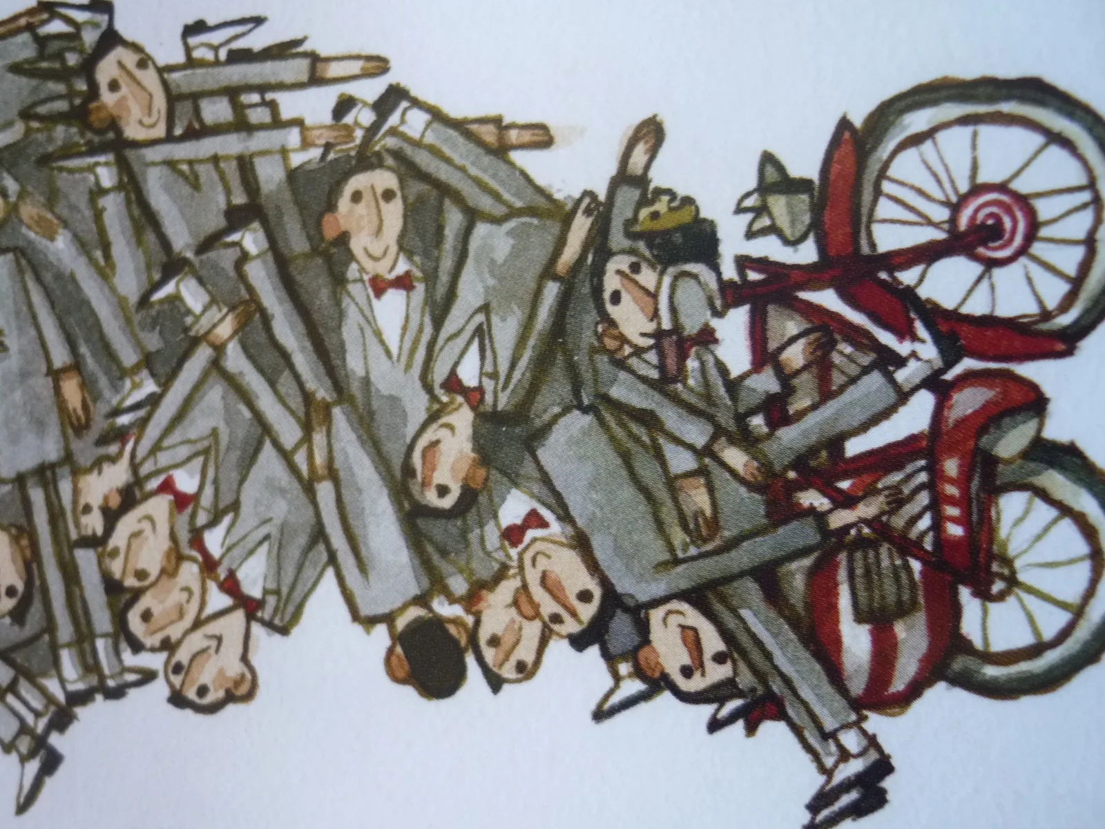 Framed mounted a4 Poster Film pee-wee's big adventure bikes on bikes, изображение 2