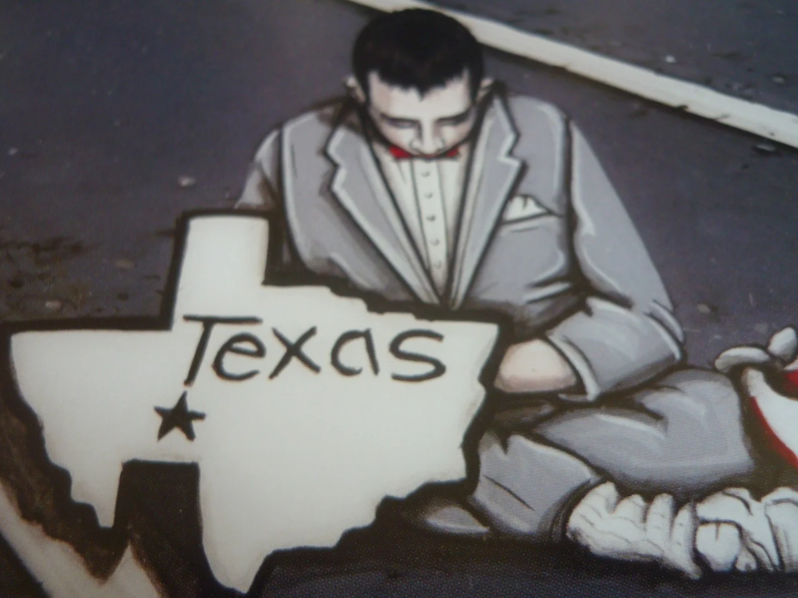 Framed mounted a4 Poster Film pee-wee's big adventure texas, image 2
