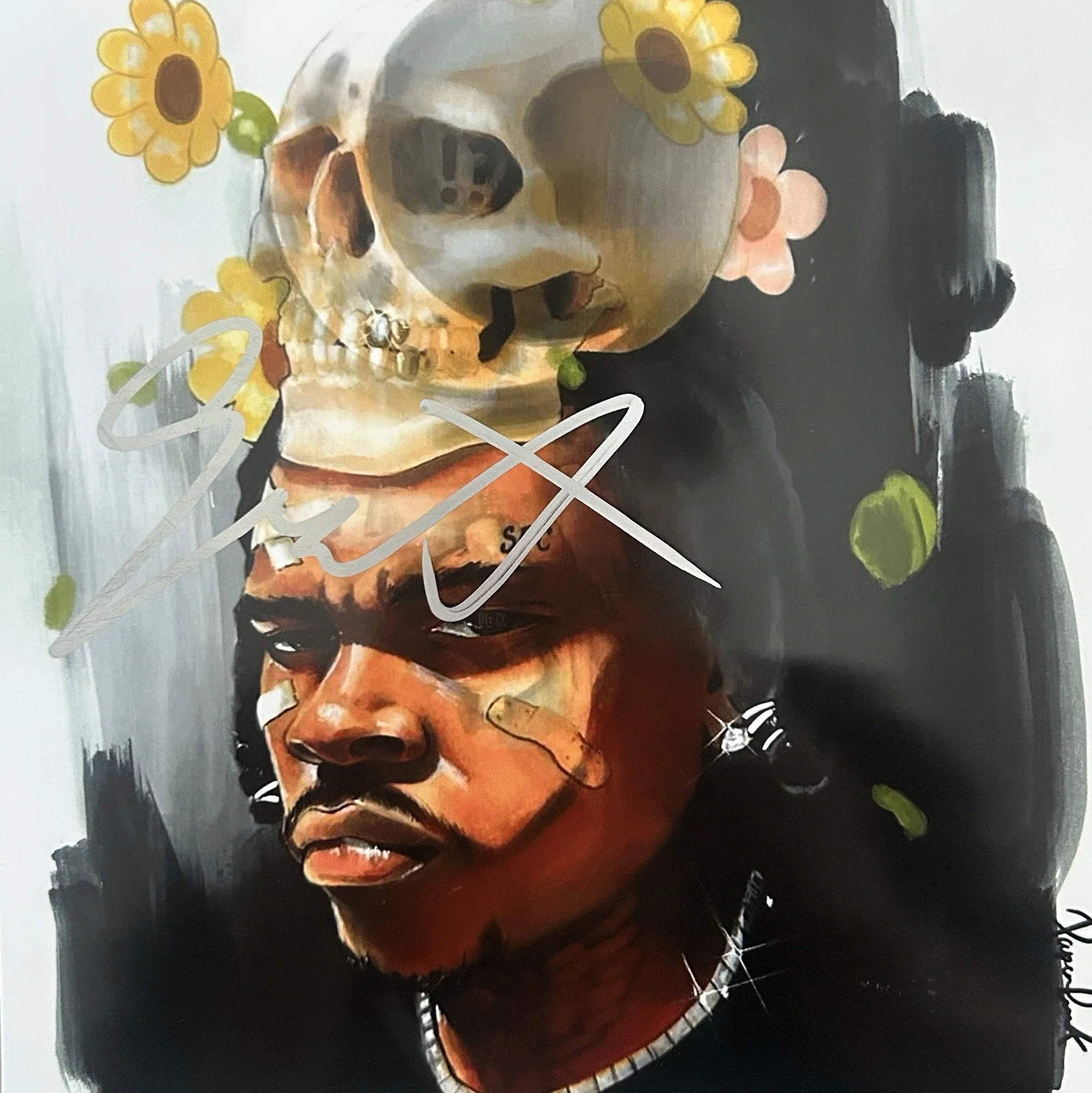 Gunna Signed 8x8 Auto Autographed Photo A Gift & A Curse Proof, изображение 2
