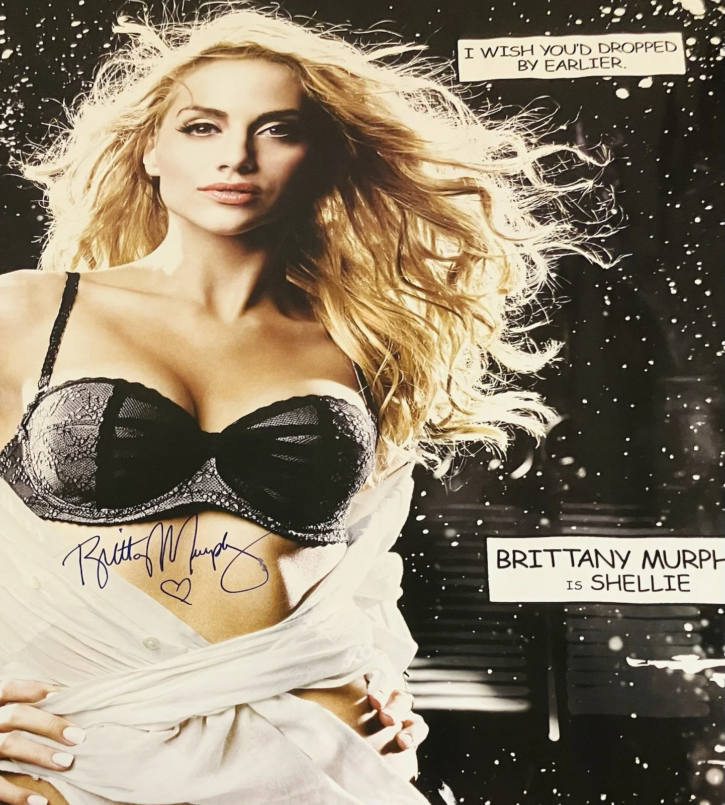 Brittany Murphy — Brittany Murphy Autographed Signed 24x36 Original Sin City Movie Poster RARE, изображение 5