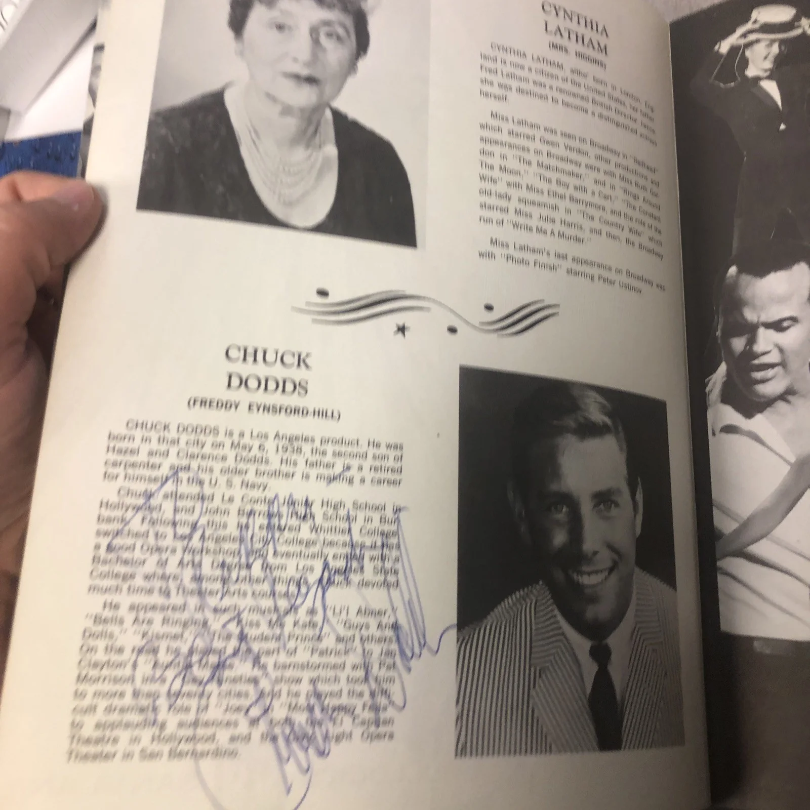 Michael Rennie Autograph Signed Rare Classic Sci Actor Melodyland Program, image 5