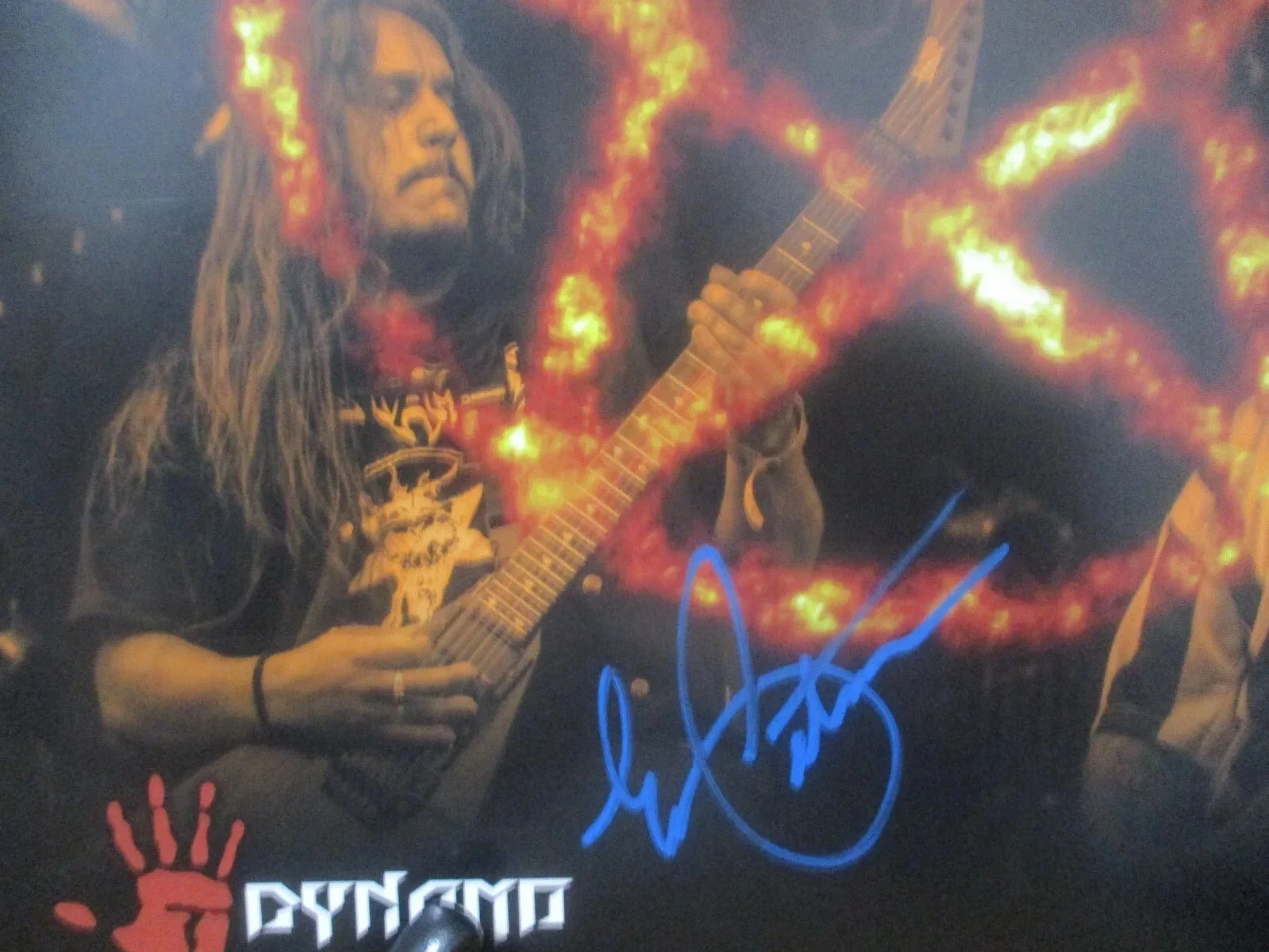 TESTAMENT AUTHENTIC AUTOGRAPHED/SIGNED LIVE AT DYNAMO OPEN AIR 1997 VINYL RECORD, image 3