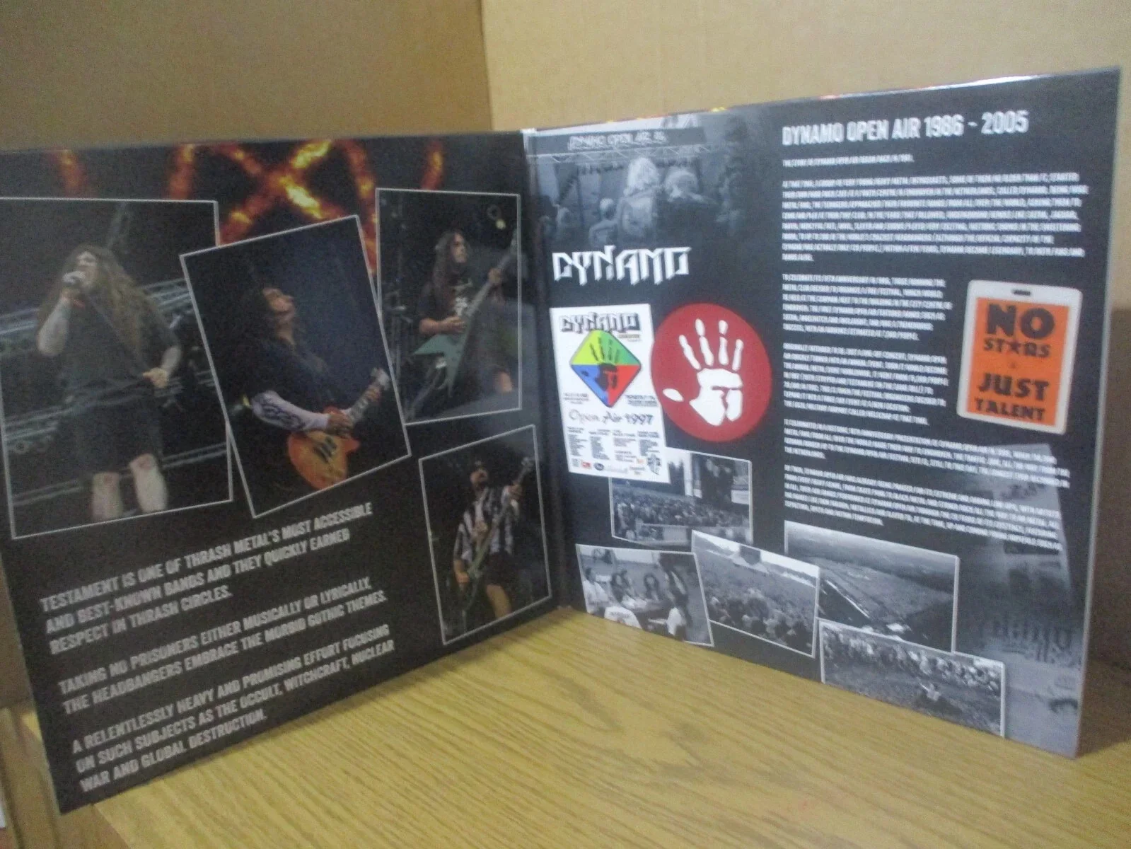 TESTAMENT AUTHENTIC AUTOGRAPHED/SIGNED LIVE AT DYNAMO OPEN AIR 1997 VINYL RECORD, image 5