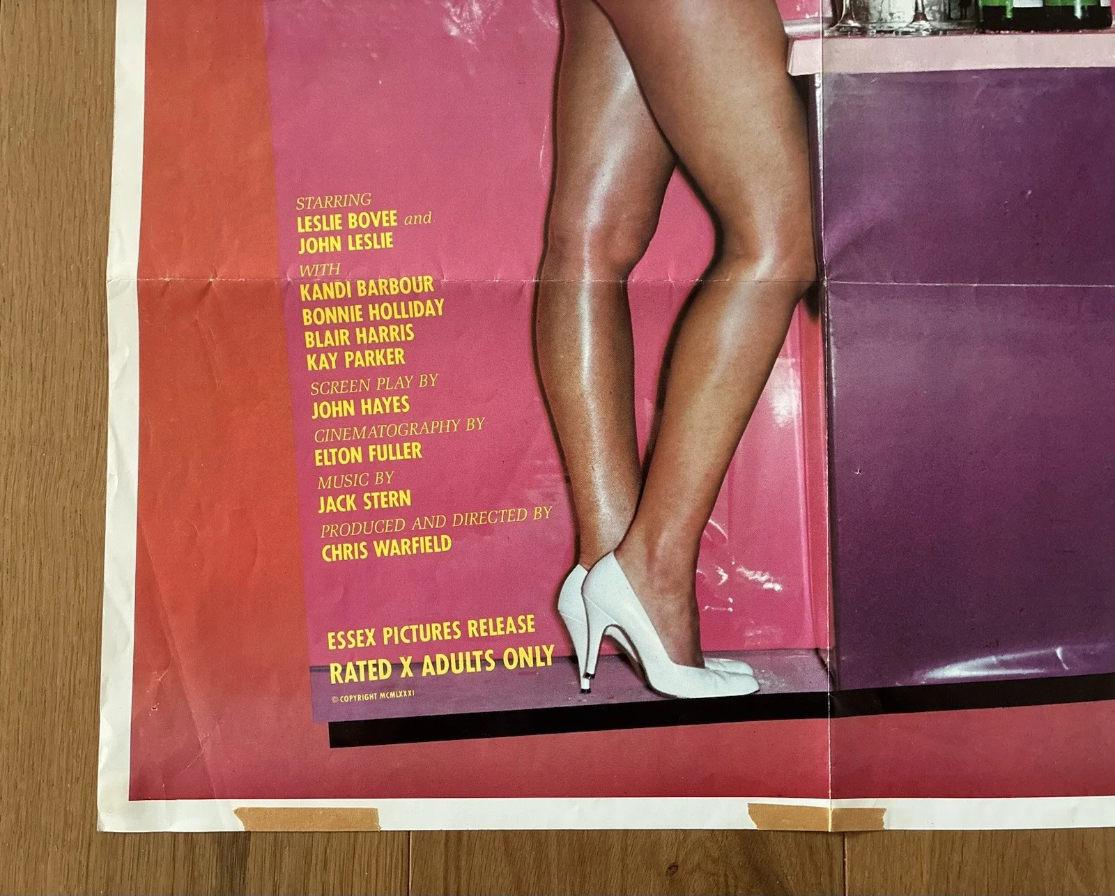 CHAMPAGNE FOR BREAKFAST - ORIGINAL POSTER 1980 XXX MOVIE ADULT RATED X ESSEX PIC, изображение 3