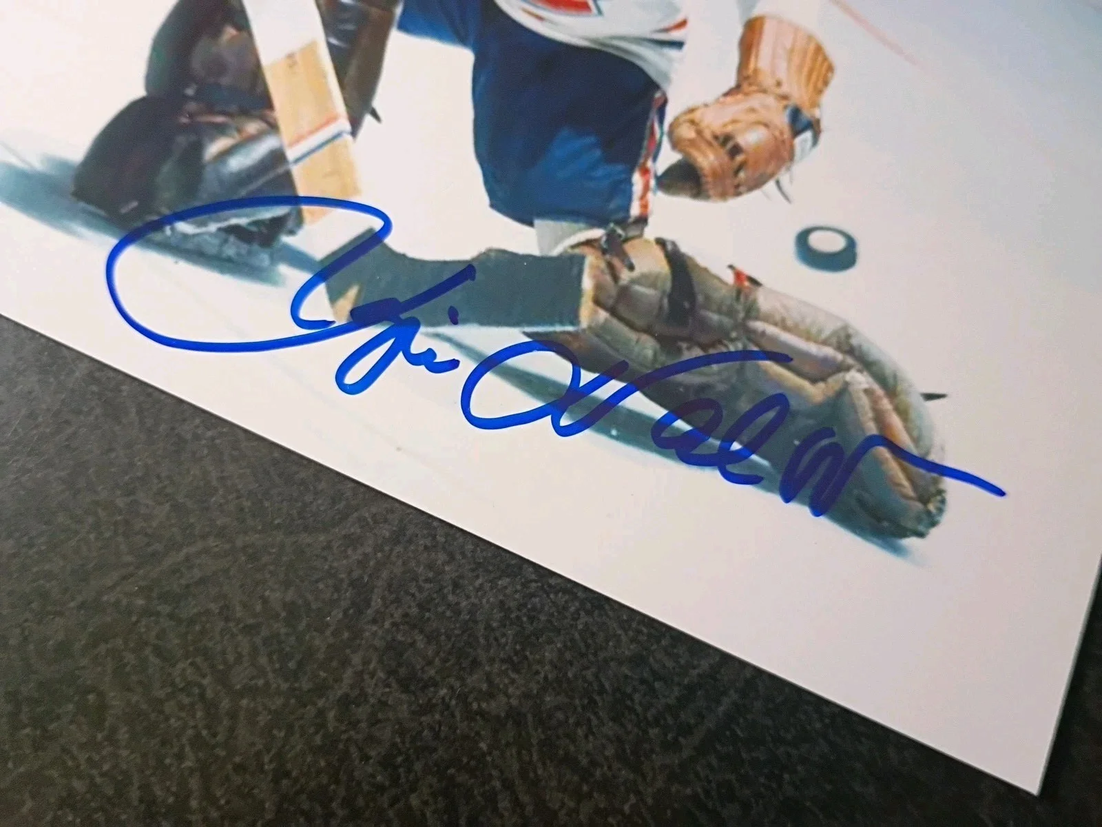 ROGIE VACHON — ROGIE VACHON Authentic Hand Signed Autograph 4X5 Photo / NHL HOCKEY GOALTENDER, image 2