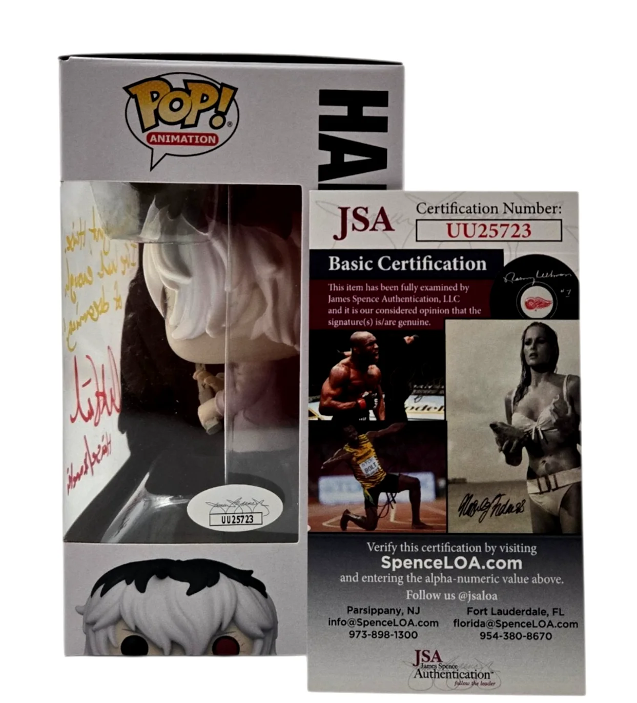 Austin Tindle — Tokyo Ghoul Signed Funko Pop Haise Sasaki Austin Tindle Autograph JSA COA 723, изображение 2