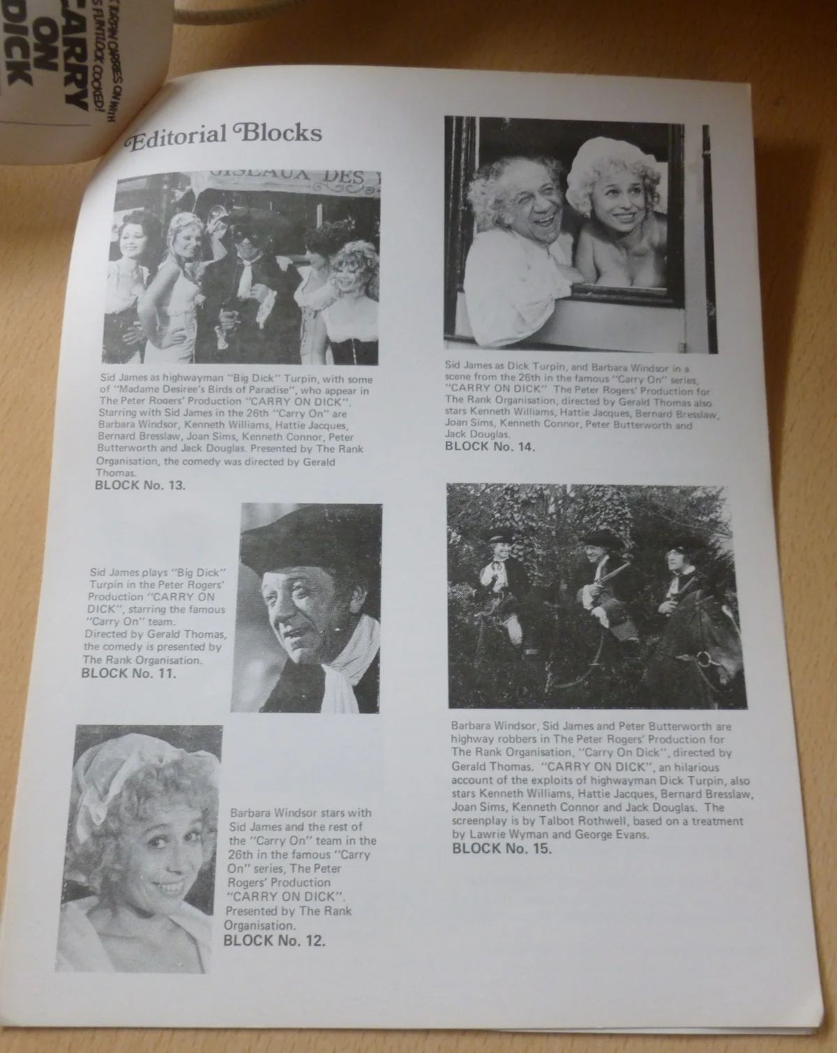 Carry On Dick PressBook Pack Sid James Kenneth Williams Hattie Jacques Windsor, image 4