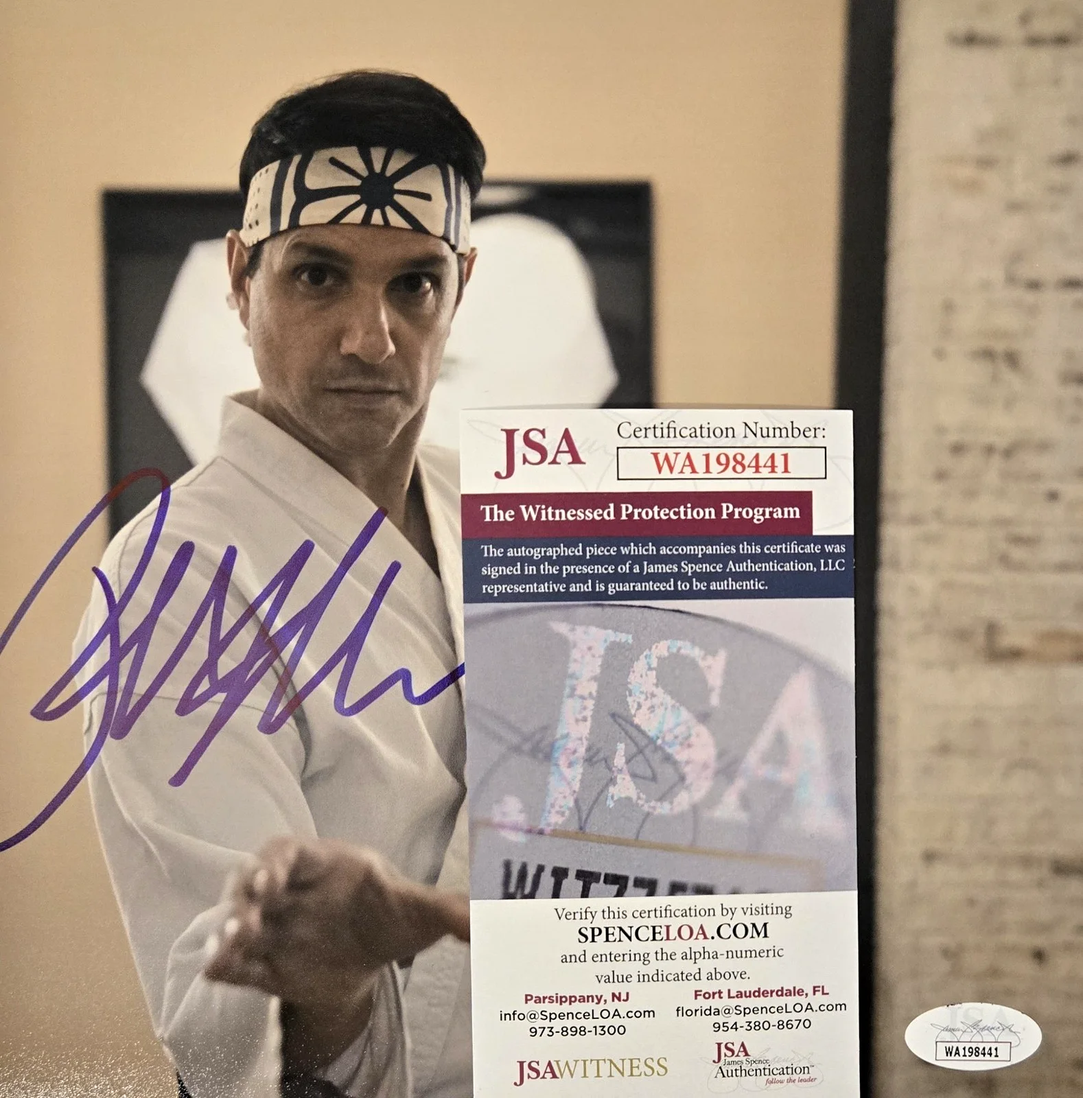 RALPH MACCHIO — Ralph Macchio Signed 8x10 Photo Daniel Larusso COBRA KAI KARATE KID JSA COA 441, изображение 2