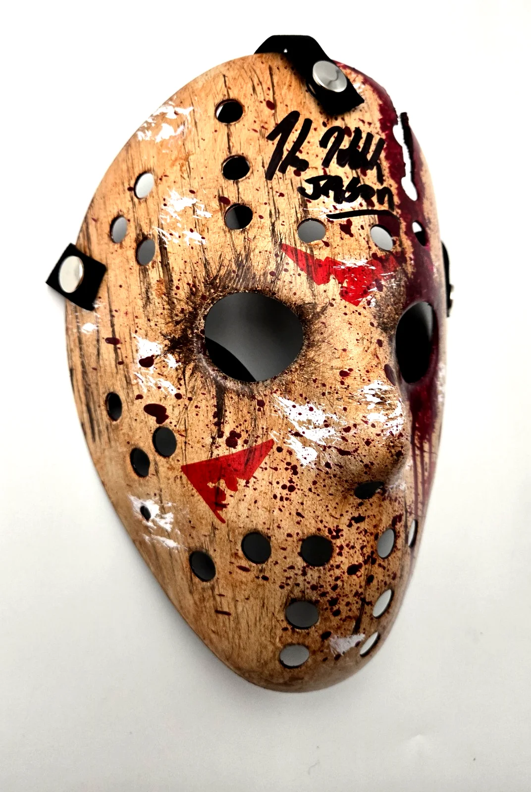 Kane Hodder — Kane Hodder Signed Jason Mask Autograph Friday the 13th Bloody Beckett COA 961, изображение 2