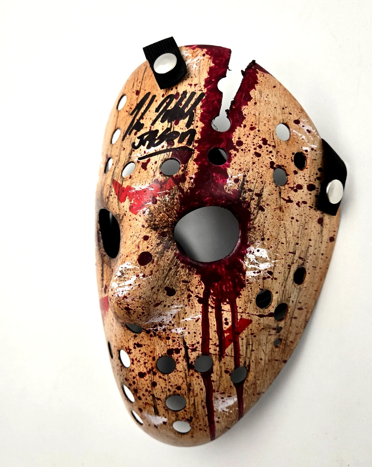 Kane Hodder — Kane Hodder Signed Jason Mask Autograph Friday the 13th Bloody Beckett COA 961, изображение 3