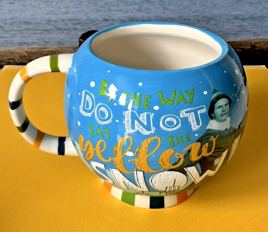 Elf The Movie Do Not Eat Yellow Snow Globe Mug NEW Z, изображение 3