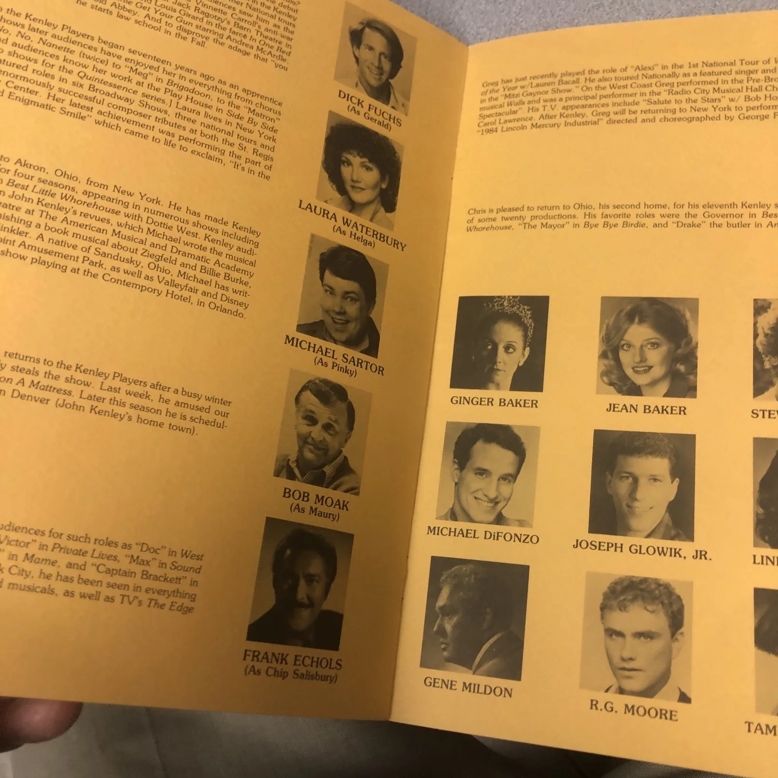 Kenley Players Program Rare Signed Autograph Carol Lawrence, image 3