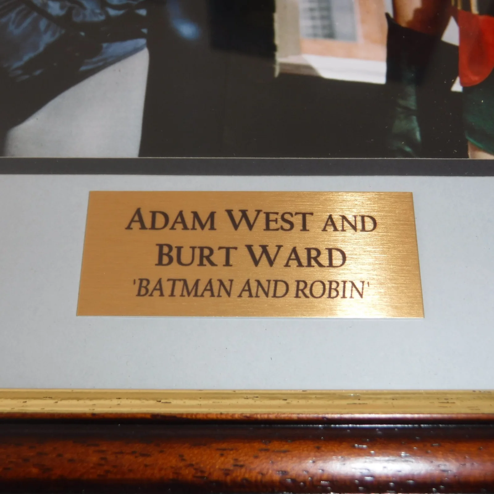Batman & Robin 1960's Publicity Photo 8x10" Image Matted & Framed & Glazed Label, image 4