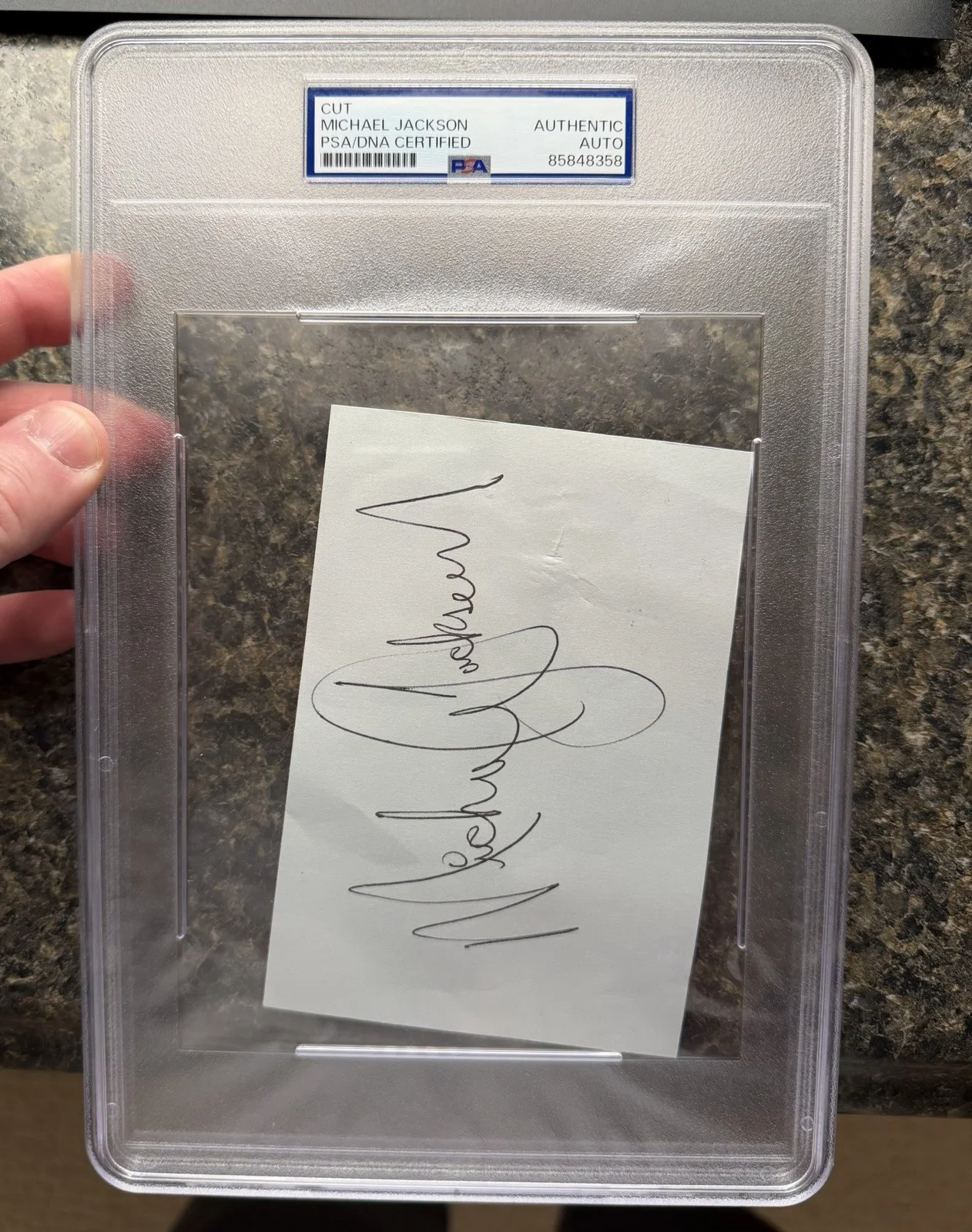 Michael Jackson Signed Cut PSA DNA Certified Autograph Bold Auto King Of Pop, image 3