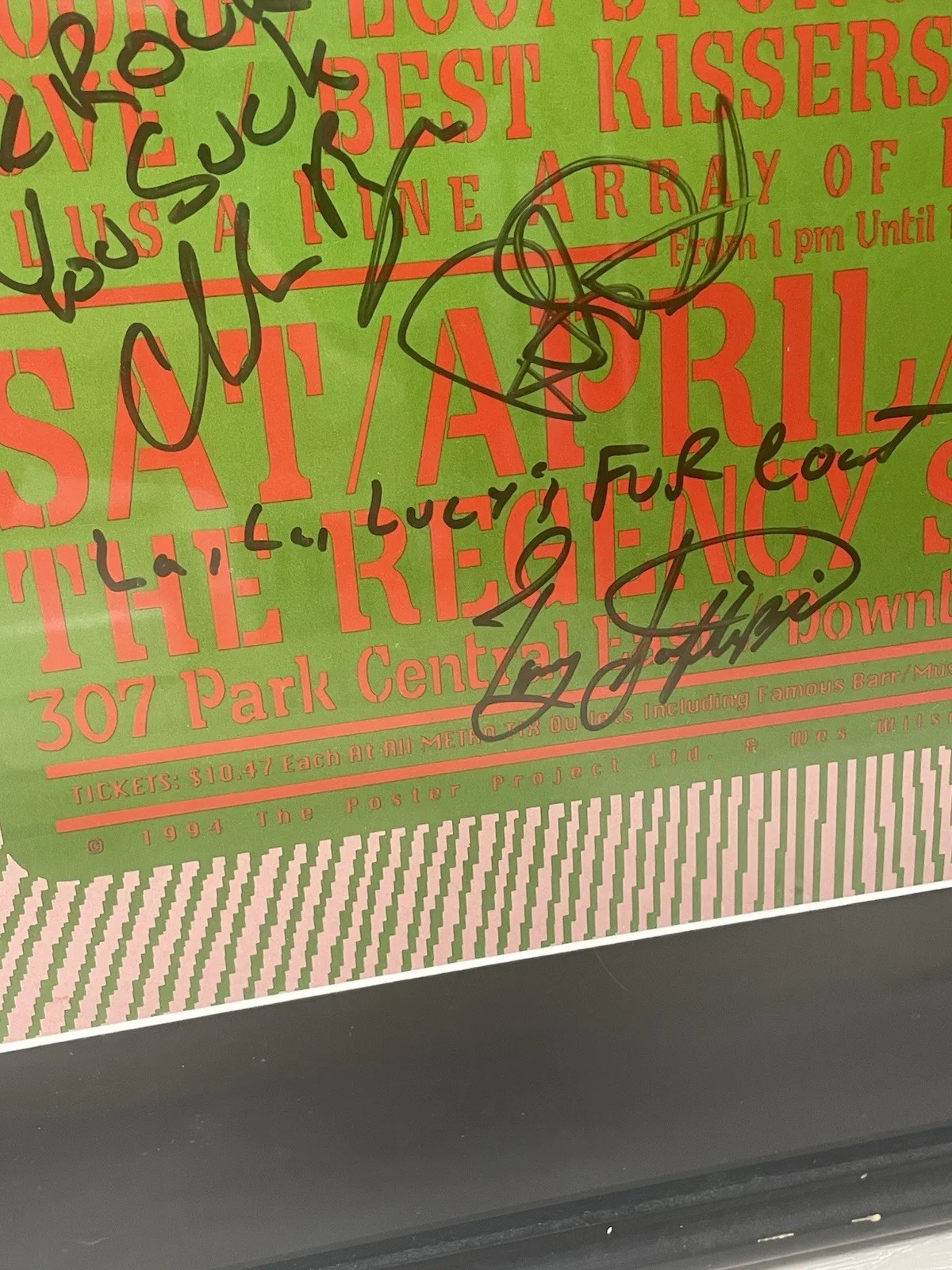 The Charlatans Springfield MO 1994 Original Poster Multi Band Signed Real Large, image 4