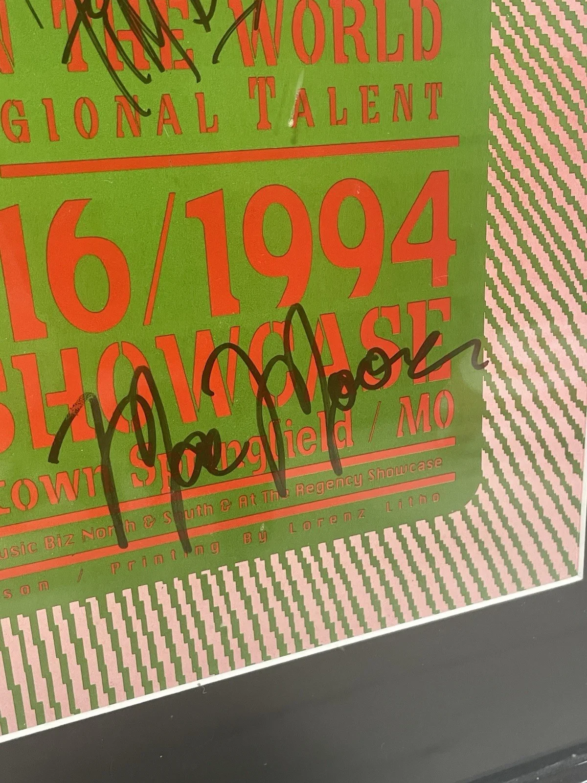 The Charlatans Springfield MO 1994 Original Poster Multi Band Signed Real Large, image 5