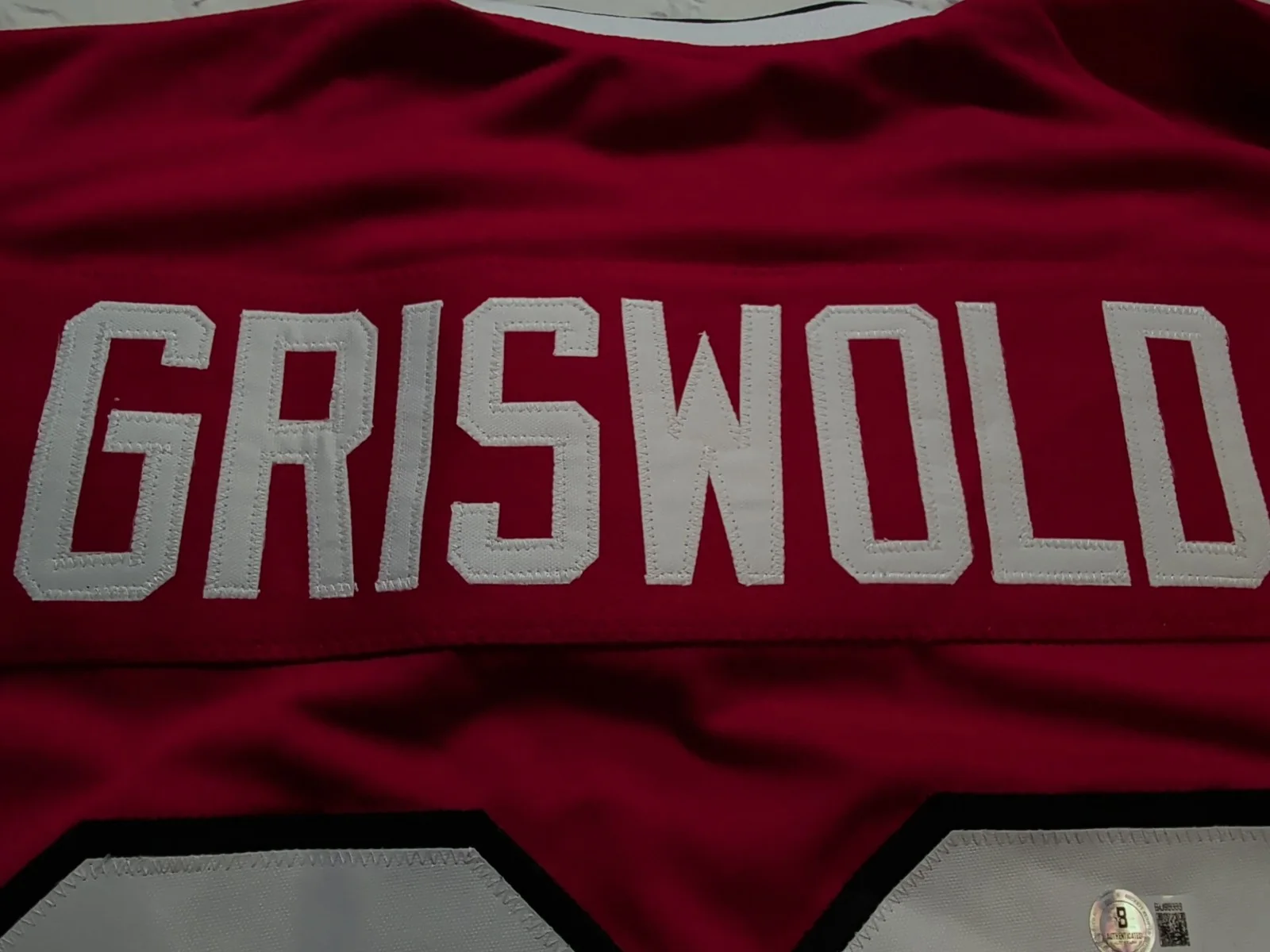 Chevy Chase — Chevy Chase Signed / Autographed Griswold Blackhawks Style Custom Jersey Beckett, изображение 5