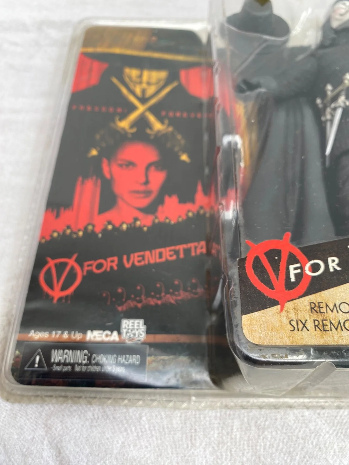 V FOR VENDETTA Reel Toys 7.5" NECA DC Comics 2006 mint, image 3