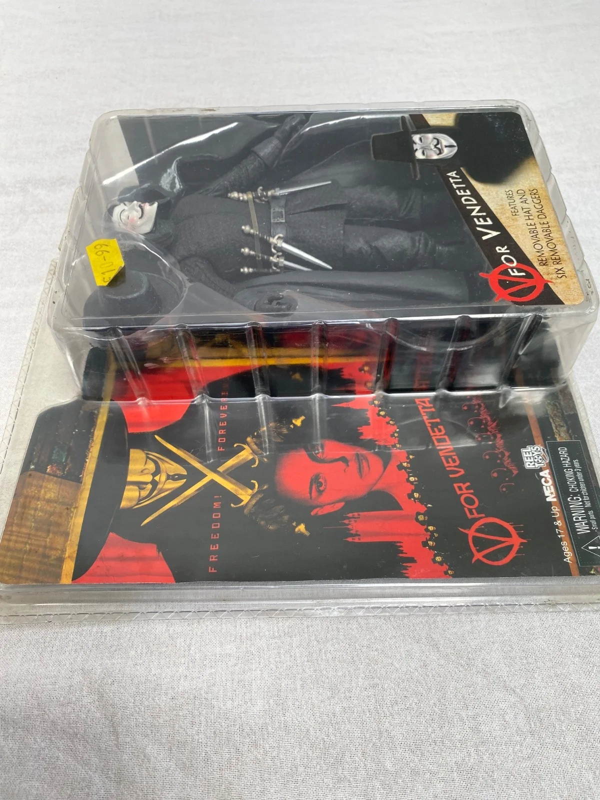 V FOR VENDETTA Reel Toys 7.5" NECA DC Comics 2006 mint, image 4
