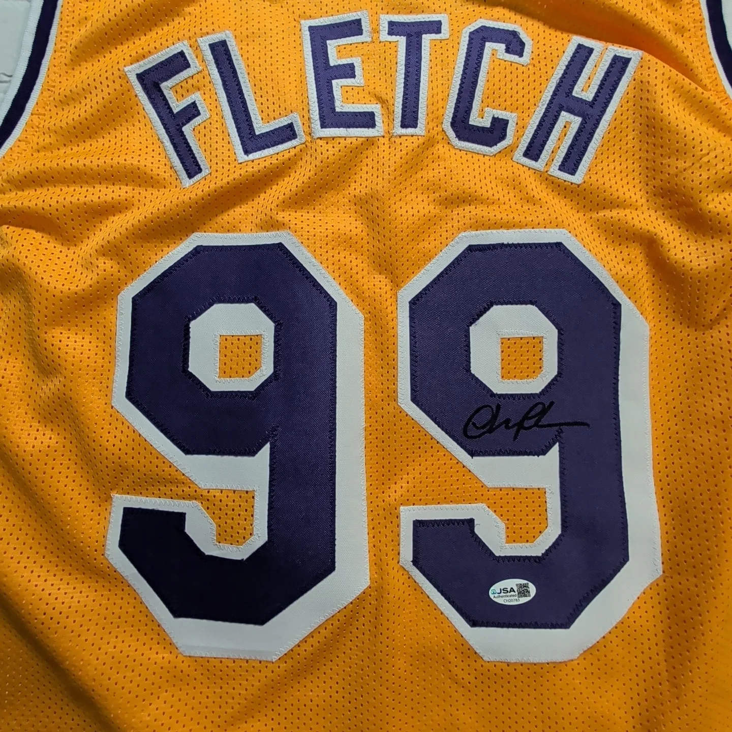 Chevy Chase — Chevy Chase Signed / Autographed "Fletch" Lakers Style Custom Jersey - JSA, image 2