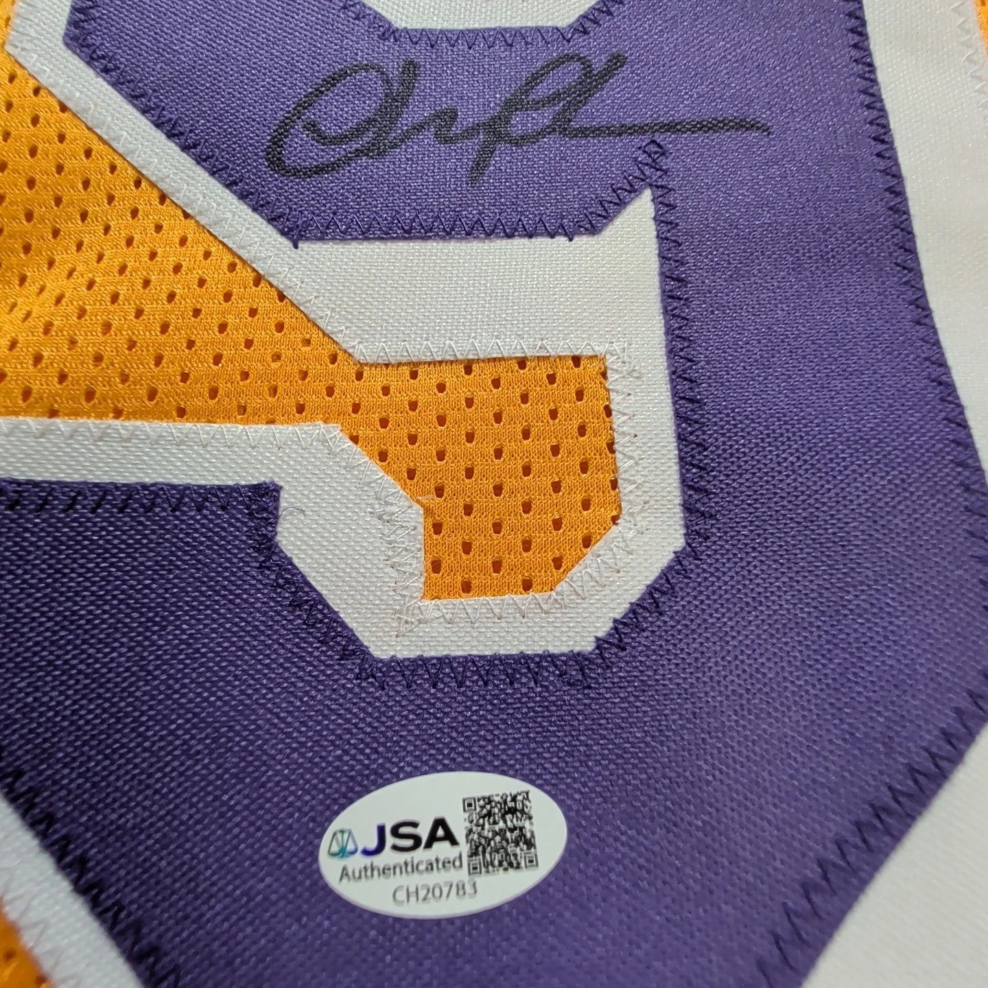 Chevy Chase — Chevy Chase Signed / Autographed "Fletch" Lakers Style Custom Jersey - JSA, image 4