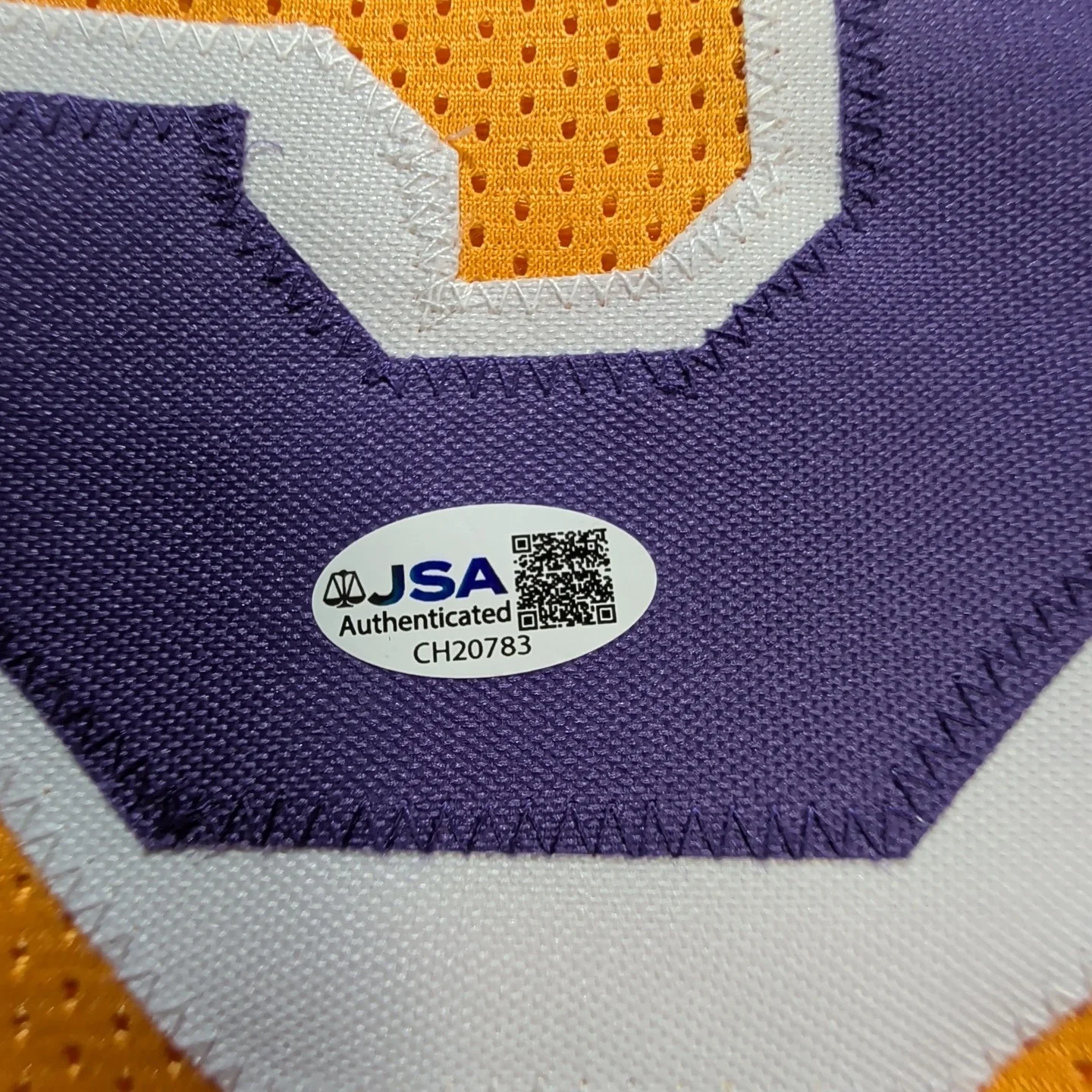 Chevy Chase — Chevy Chase Signed / Autographed "Fletch" Lakers Style Custom Jersey - JSA, image 5