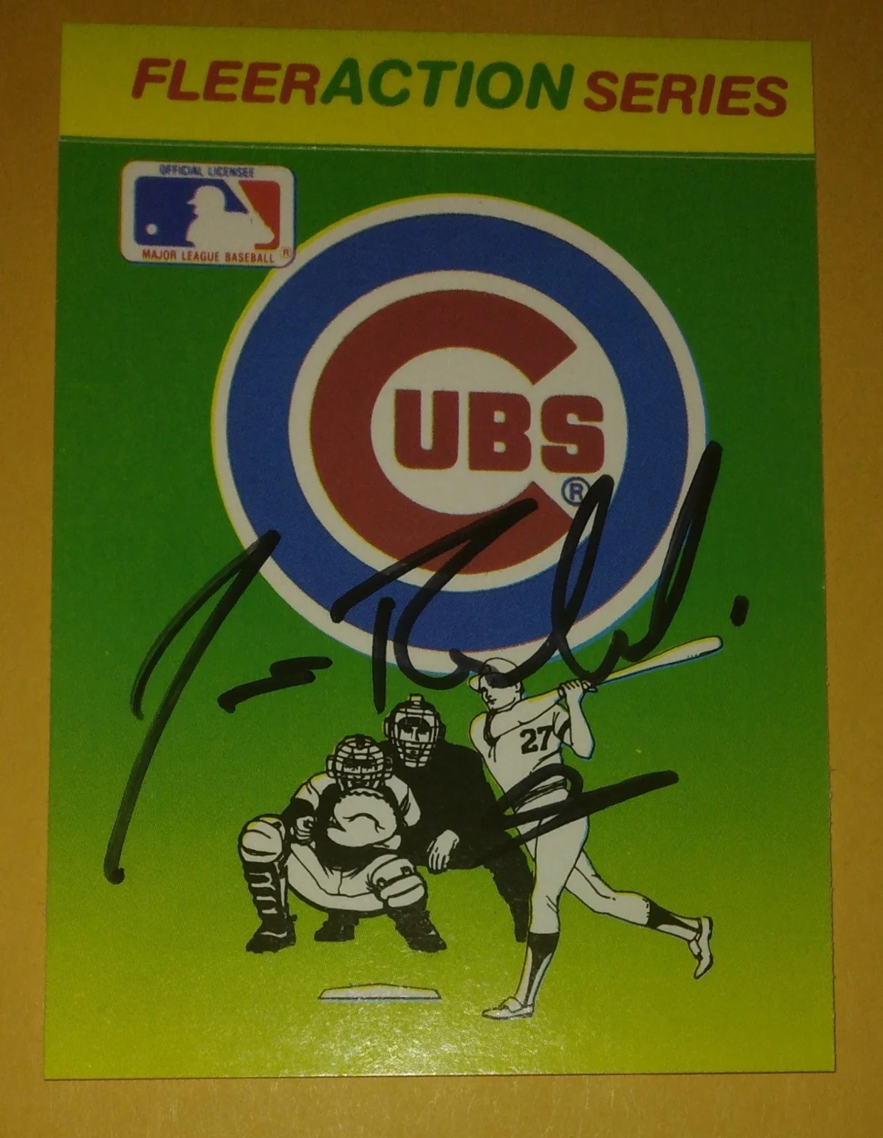 Jim Belushi — James Belushi Signed Auto 1990 Chicago Cubs Fleer Sticker According To Jim