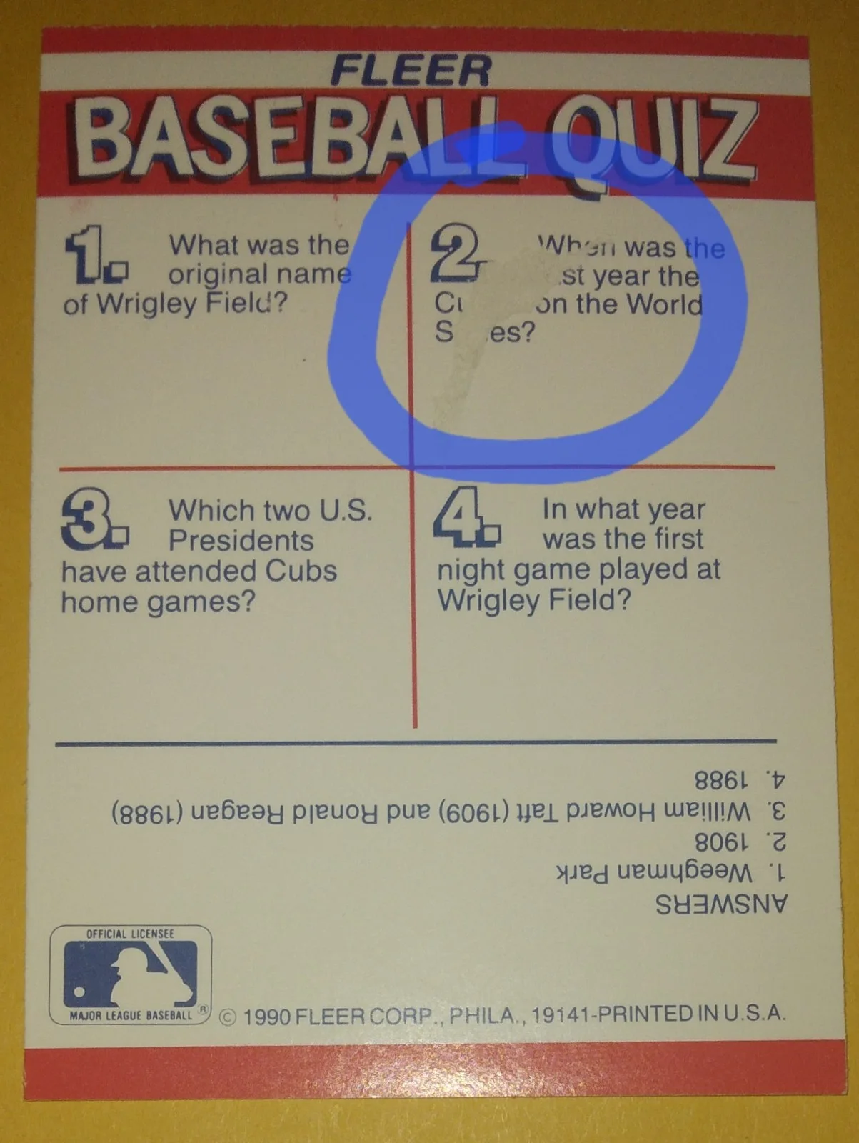 Jim Belushi — James Belushi Signed Auto 1990 Chicago Cubs Fleer Sticker According To Jim, изображение 2