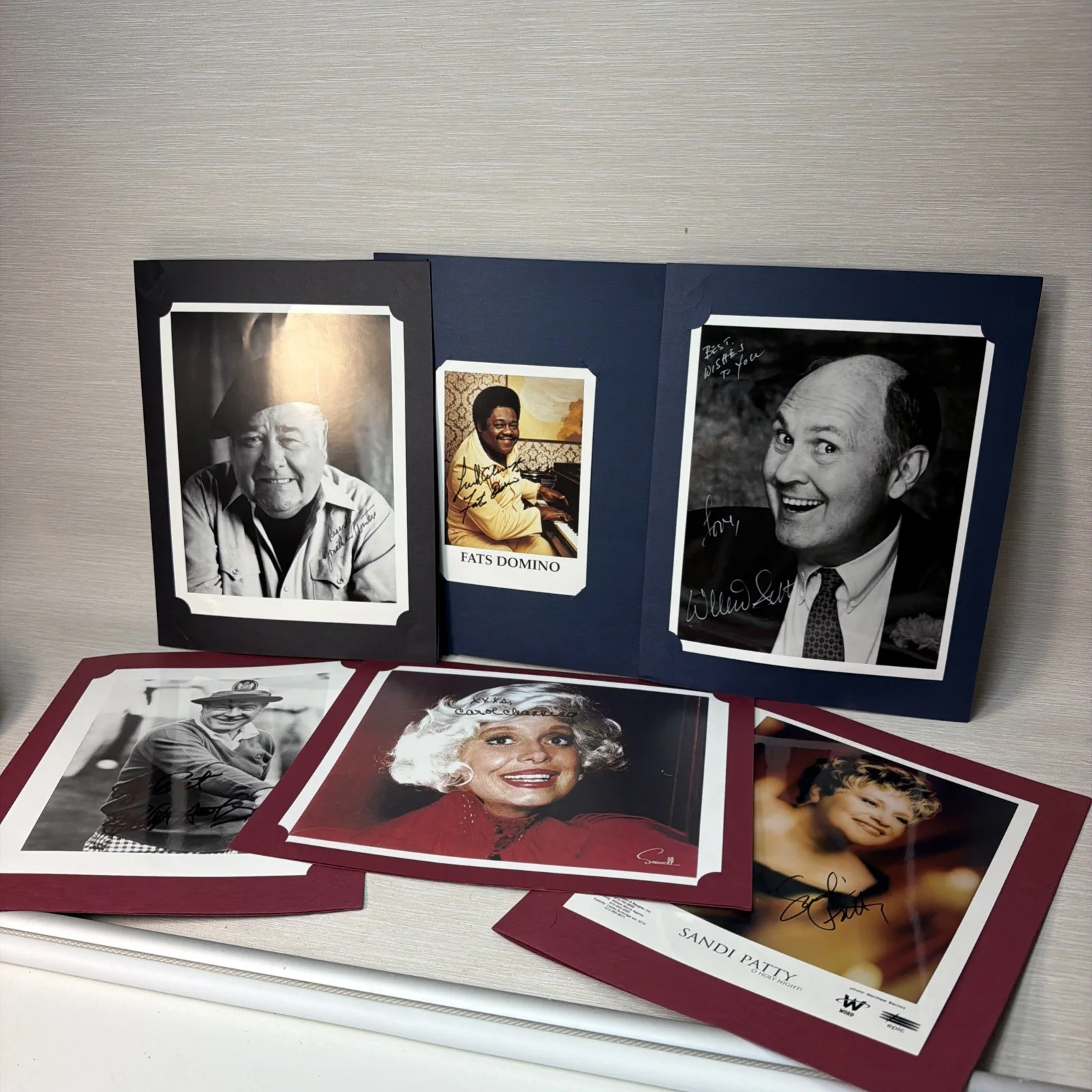 Various — Rare Celebrity Autograph Lot Bob Hope Fats Domino Carol Channing Signed Photos, изображение 2