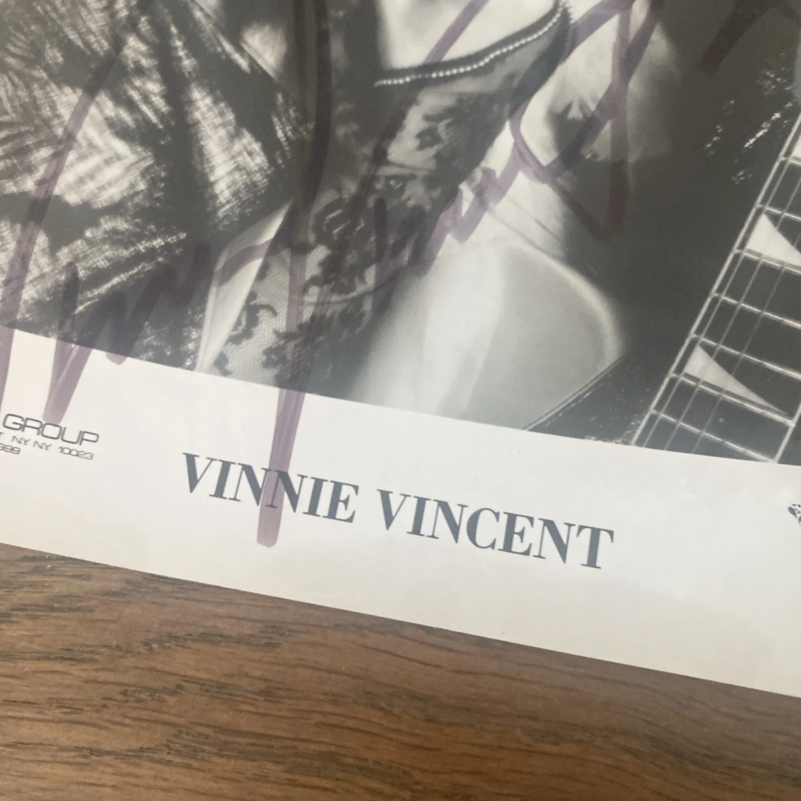 VINNIE VINCENT SIGNED SOLO 8x10 PHOTO KISS CREATURES Chrysalis Rare Original, image 5
