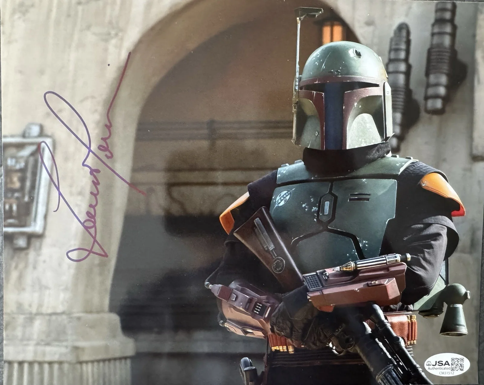 Temuera Morrison — Temuera Morrison Signed 8x10 Photo Mandalorian Boba Fett Star Wars Autograph JSA