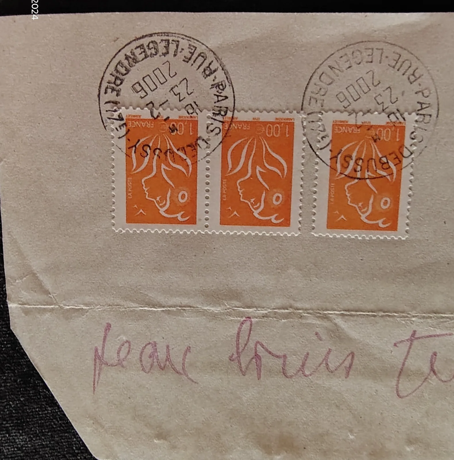 Jean-Louis Trintignant — Jean-Louis Trintignant Signed Vintage Envelope Cut Autograph French Actor Paris, изображение 2